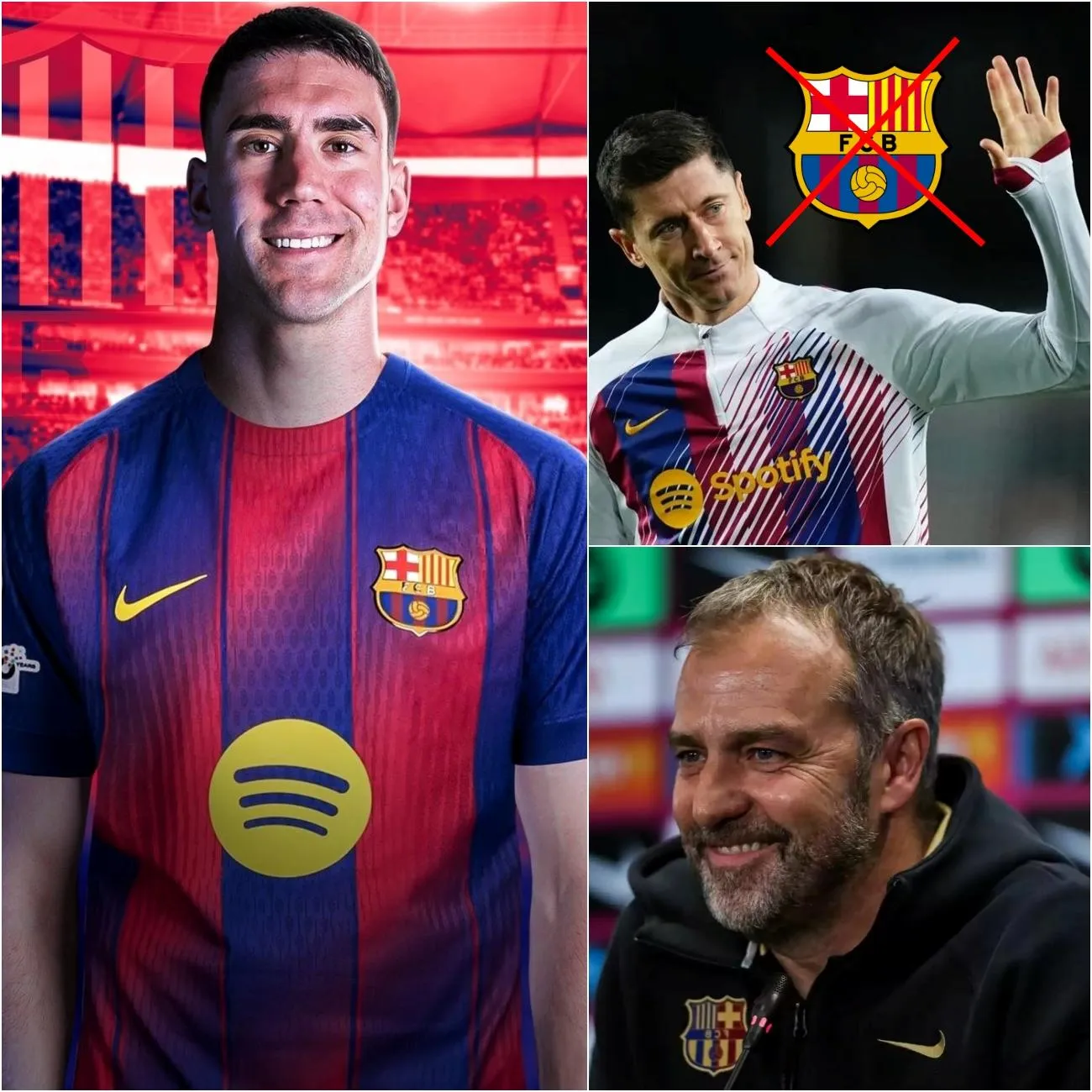 Cover Image for 😱 Scandale À Madrid ! Des Émissaires Du Barça Observaient Vlahović Pendant Que Lewandowski Était Mis À L’écart Par Flick 😬 Les Fans Parlent Déjà D’une “Trahison Annoncée”… Et Si Tout Était Déjà Signé ?