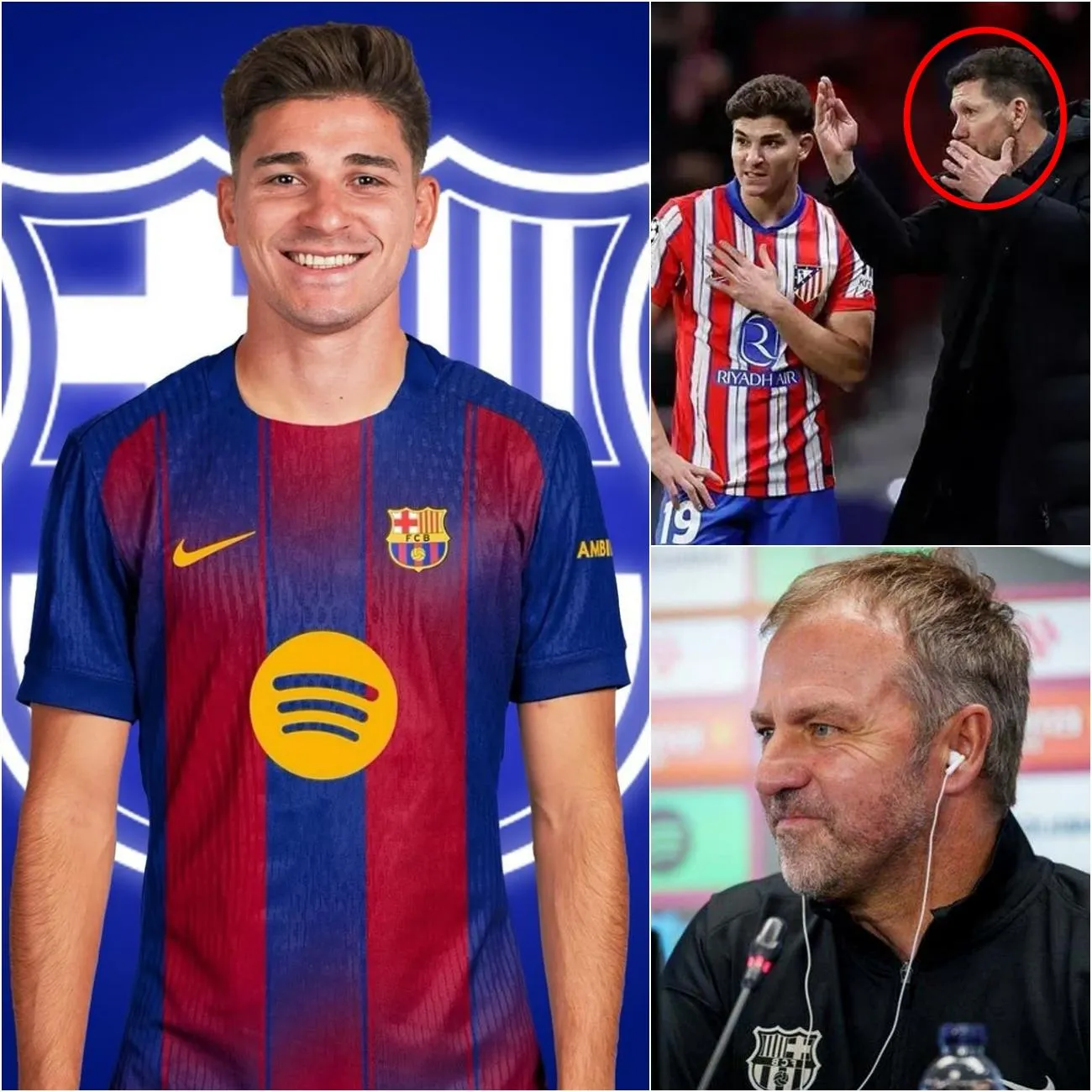 Cover Image for Julian Álvarez Aurait Frôlé La Rupture Totale Avec Simeone Après Le Désastre Face À Arsenal 😱 — Des Joueurs Auraient Tenté De Le Séparer Du Coach Dans Les Vestiaires… Et Le Barça Serait Déjà En Contact Secret Avec Son Agent 👀