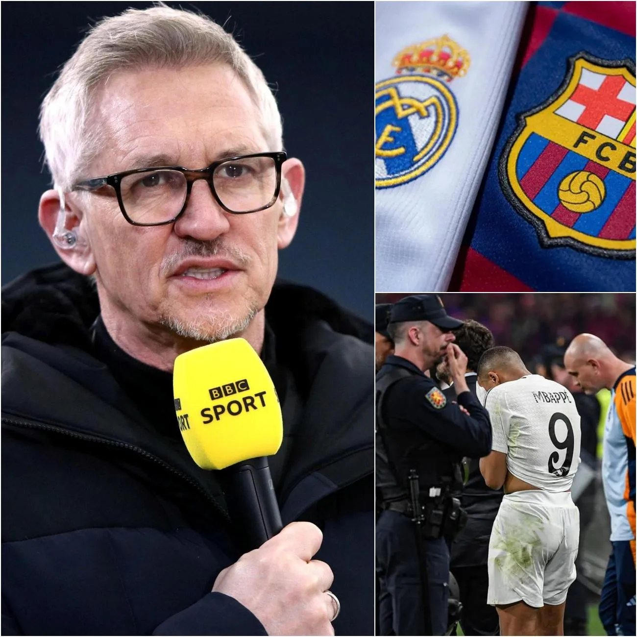 Cover Image for “Le Real Ne Tiendra Pas 90 Minutes !” — Gary Lineker Crée La Panique À Madrid 😤 El Clasico En Feu Avant Même Le Coup D’envoi !