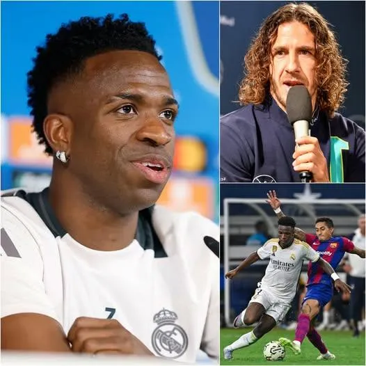 Cover Image for 🔥 “Vinicius Déclare la Guerre au Barça : Puyol Sort du Silence et Gèle Madrid !”