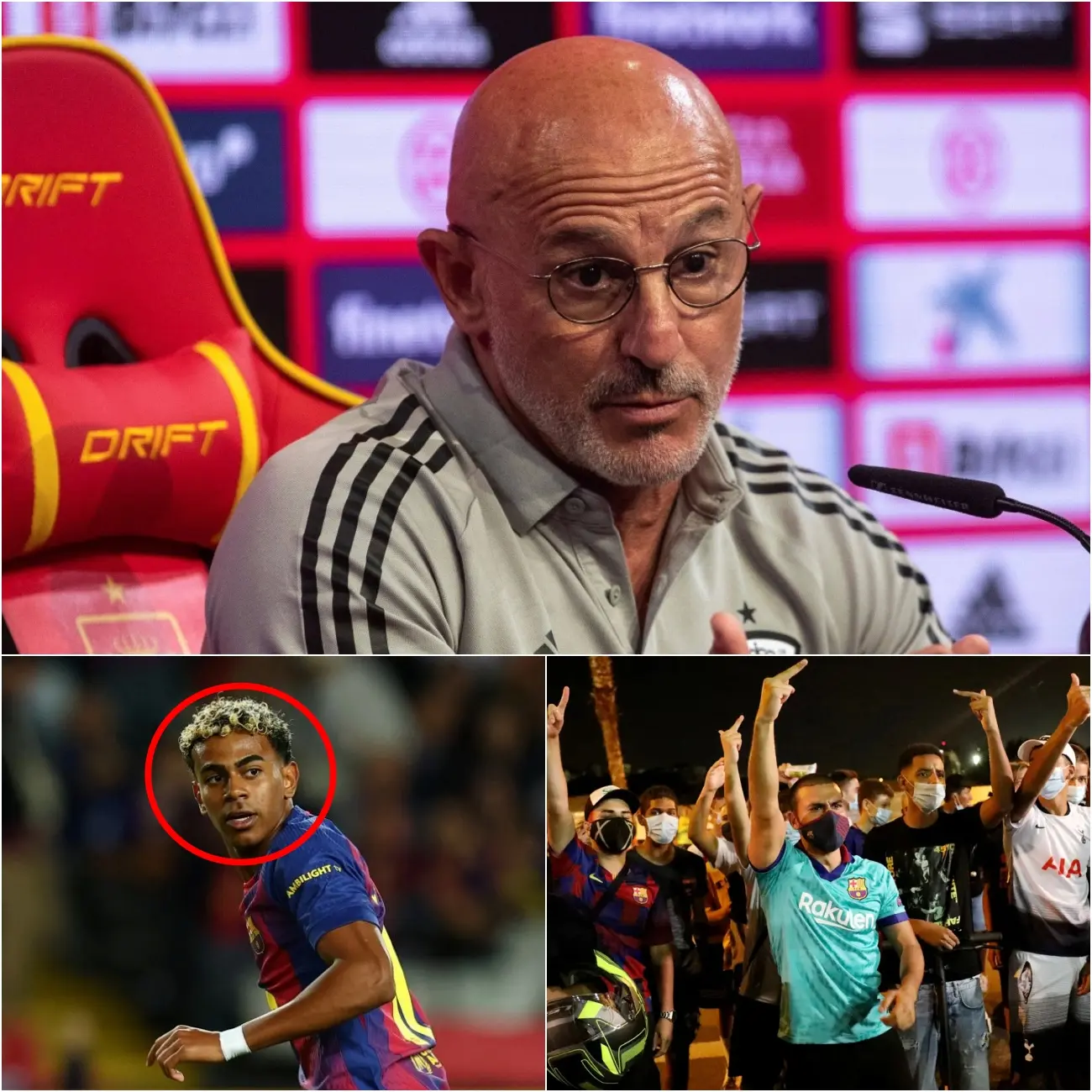 Cover Image for 💥 “Même Si Vous Êtes La Star La Plus Brillante De Barcelone… Vous Ne Jouerez Pas Pour L’espagne !” – Les Paroles Froides De Luis De La Fuente Ont Secoué Tout Le Camp Nou. Selon Marca, Le Sélectionneur Espagnol A Appelé Directement Ce Joueur Pour L’informer De Sa Décision D’être Retiré De L’effectif De La Coupe Du Monde 2026, Malgré Ses Brillantes Performances Tout Au Long De La Saison. Les Supporters De Barcelone Réagissent Violemment !