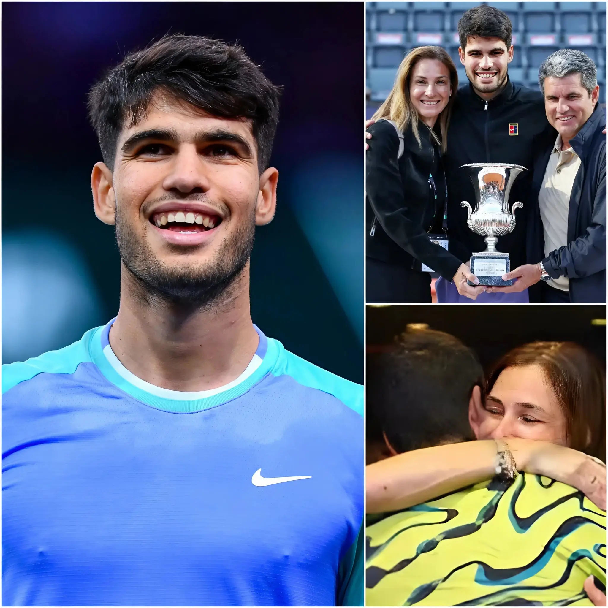 Cover Image for 🔥 “Mi madre lo es todo para mí: me enseñó a levantarme después de cada caída, es la única luz que me guía cuando todo el mundo me da la espalda. Sin ella, el Carlos Alcaraz de hoy no existiría.” — En una entrevista profundamente emotiva, el tenista de 22 años rompió a llorar al hablar de su madre — una mujer que siempre se ha sacrificado en silencio y ha trabajado incansablemente para mantener vivo el sueño de su hijo — conmoviendo al mundo del deporte y dejando a la audiencia global sin palabras.