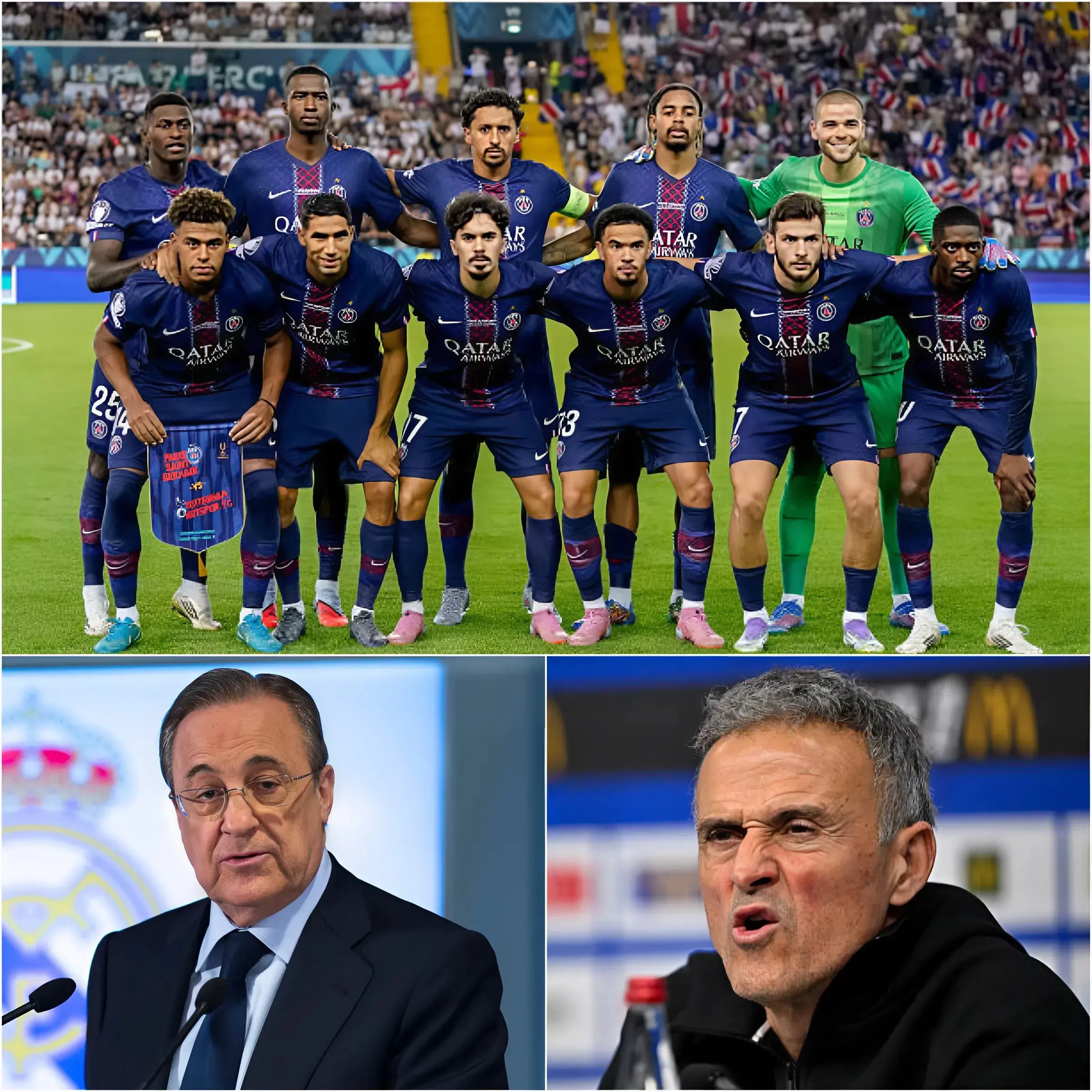 Cover Image for 🚨SCANDALE : Le Real Madrid secoue le marché des transferts avec une offre de 100 millions d’euros pour une star du PSG ! Luis Enrique, le nouvel entraîneur du PSG, lance un avertissement sévère à Nasser Al-Khelaifi et à la direction : ‘Si ce joueur est vendu… je pars immédiatement !’”Lire l’article complet 👇