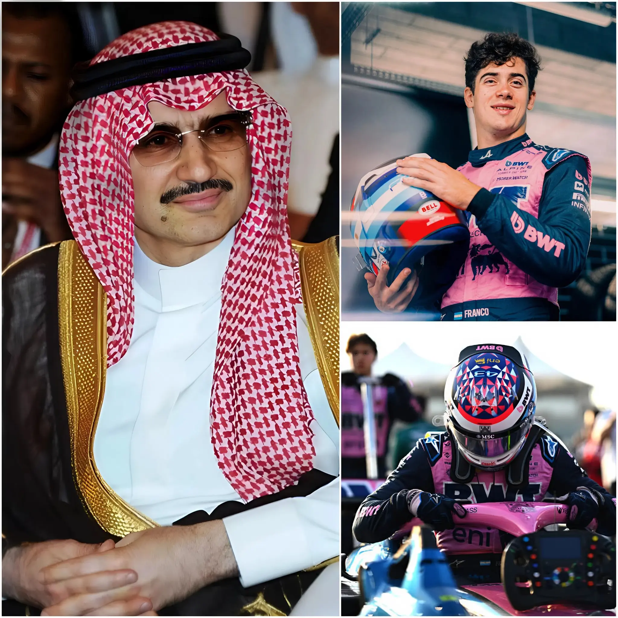 Cover Image for “Soy un padre y haré todo lo posible para hacer feliz a mi hija. Franco Colapinto, eres la inspiración de mi hija, Aisha. Quiero ofrecer 10 millones de dólares para comprar la gorra que usaste en la carrera reciente. No es solo un objeto, sino un símbolo de pasión. ¡Por favor, contáctame!” — Sheikh Khalid Al-Rashid, un magnate del petróleo cuya fortuna se estima en más de 50 mil millones de dólares, hizo una oferta inesperada para comprar la gorra que Colapinto acababa de usar, con la intención de regalársela como obsequio de cumpleaños a su hija, una ferviente admiradora del joven piloto. Solo cinco segundos después, Colapinto no dudó ni un instante y dio una respuesta que hizo llorar a Aisha Al-Rashid, porque nunca habría imaginado que la estrella que admira pudiera pronunciar palabras tan sinceras.