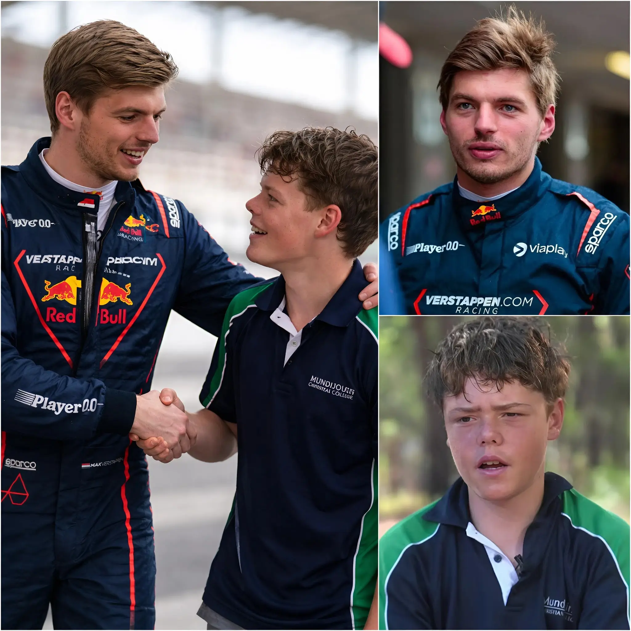 Cover Image for BREAKING NEWS: Na het zien van de “uitzonderlijke” uithoudingsvermogen van Austin Appelbee die vier uur zwom om zijn familie te redden van haaien en woeste zeeën, is Max Verstappen – de Nederlandse Formule 1-coureur – persoonlijk van Monaco naar Perth gevlogen om het jongetje te ontmoeten. Hij kondigde onverwachts een sponsordeal van maar liefst 7 miljoen Australische dollar aan om Austin een professionele coureur te maken, inclusief een volledige beurs bij een toonaangevende raceacademie en de kans om te trainen met sterren zoals Checo Pérez. “Zijn uithoudingsvermogen, wilskracht en de geest van nooit opgeven zijn precies wat de autosport zoekt – een krijger, net als ik op de racebaan!” zei Verstappen. Echter, toen hem werd gevraagd of hij bereid zou zijn om een contract te ondertekenen en permanent naar Melbourne te verhuizen om een carrière in de autosport na te streven, liet Austin Appelbee het publiek versteld staan met zijn vastberaden antwoord. Zijn woorden brachten Max Verstappen en miljoenen Australiërs tot tranen, waardoor Austin een symbool van nederigheid en medeleven werd.