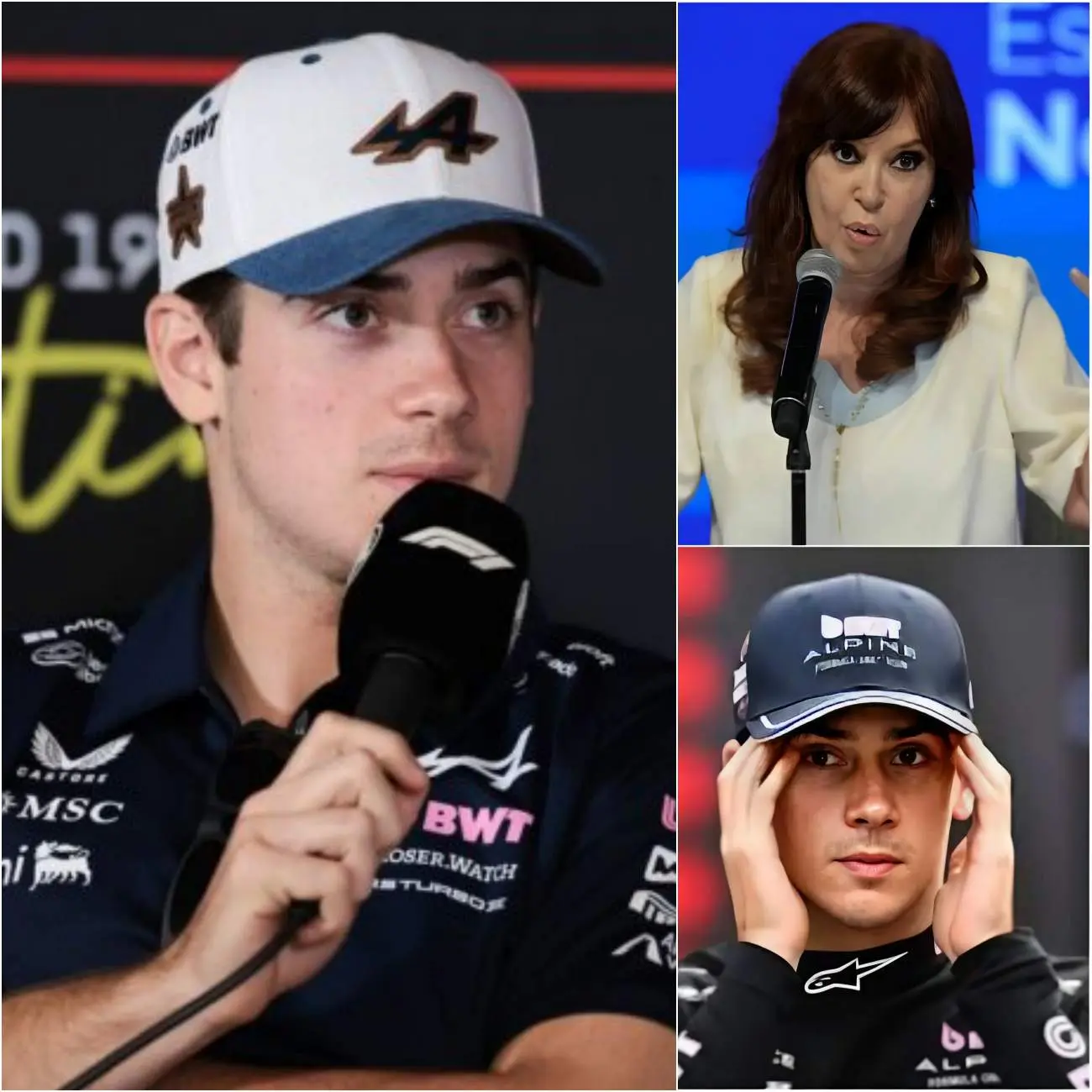 Cover Image for “¿Quién te crees que eres? ¡No eres más que un payaso disfrazado de piloto de carreras! ¡Además de correr detrás de los coches, no aportas nada a la sociedad! ¿Qué haces en este deporte tan estúpido?” Estas palabras de Cristina Fernández de Kirchner sacudieron profundamente al mundo de la política y el deporte en Argentina, desatando una tormenta mediática completamente inesperada, especialmente justo después de que Franco Colapinto renovara su contrato con el equipo Alpine para la temporada 2026. Sin embargo, solo unos minutos después, el piloto Franco Colapinto tomó el micrófono, miró directamente a la cámara, y con solo 12 palabras frías y afiladas, respondió de una manera que dejó al mundo entero en completo silencio. Esas 12 palabras no solo hicieron palidecer a Cristina Fernández de Kirchner y la hicieron llorar desesperadamente, sino que también la dejaron completamente sin palabras, obligándola a abandonar el escenario en una atmósfera pesada, llena de vergüenza y humillación…