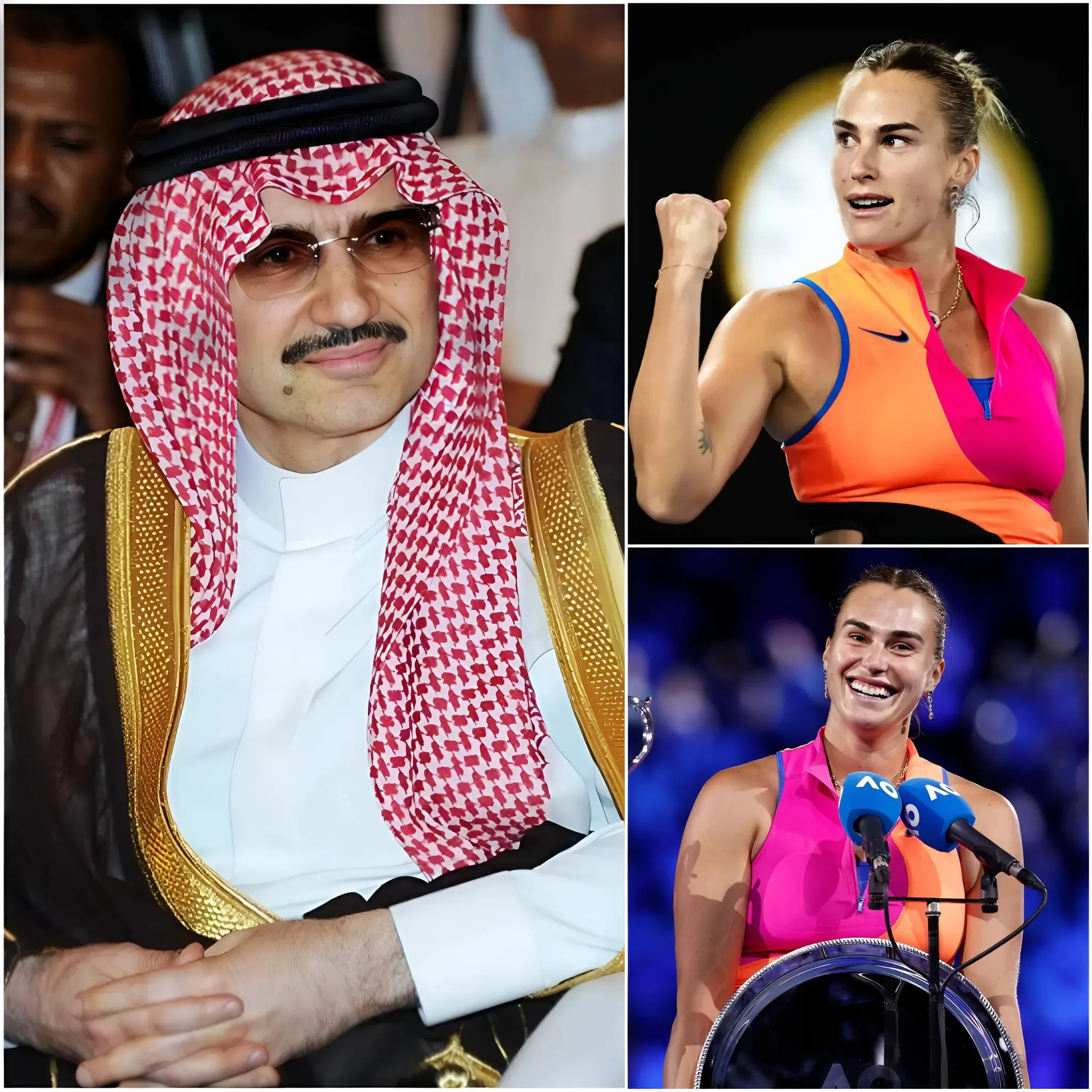 Cover Image for Soy padre y haré lo que sea para hacer feliz a mi hija. Aryna Sabalenka, eres la inspiración de mi hija Aisha. Me gustaría ofrecer 10 millones de dólares para recomprar la raqueta con la que ganaste tus últimos partidos. No es solo un objeto, sino un símbolo de pasión. ¡Por favor, contáctame! — El jeque Khalid Al-Rashid, multimillonario petrolero cuya fortuna se estima en más de 50 mil millones de dólares, hizo una oferta inesperada para comprar la raqueta que Sabalenka acababa de usar, con la intención de regalársela como regalo de cumpleaños a su hija, una fanática devota del tenista. Cinco segundos después, Sabalenka no dudó ni un segundo y dio una respuesta que hizo llorar a Aisha Al-Rashid, pues nunca imaginó que la estrella a la que admiraba pudiera pronunciar palabras tan emotivas.
