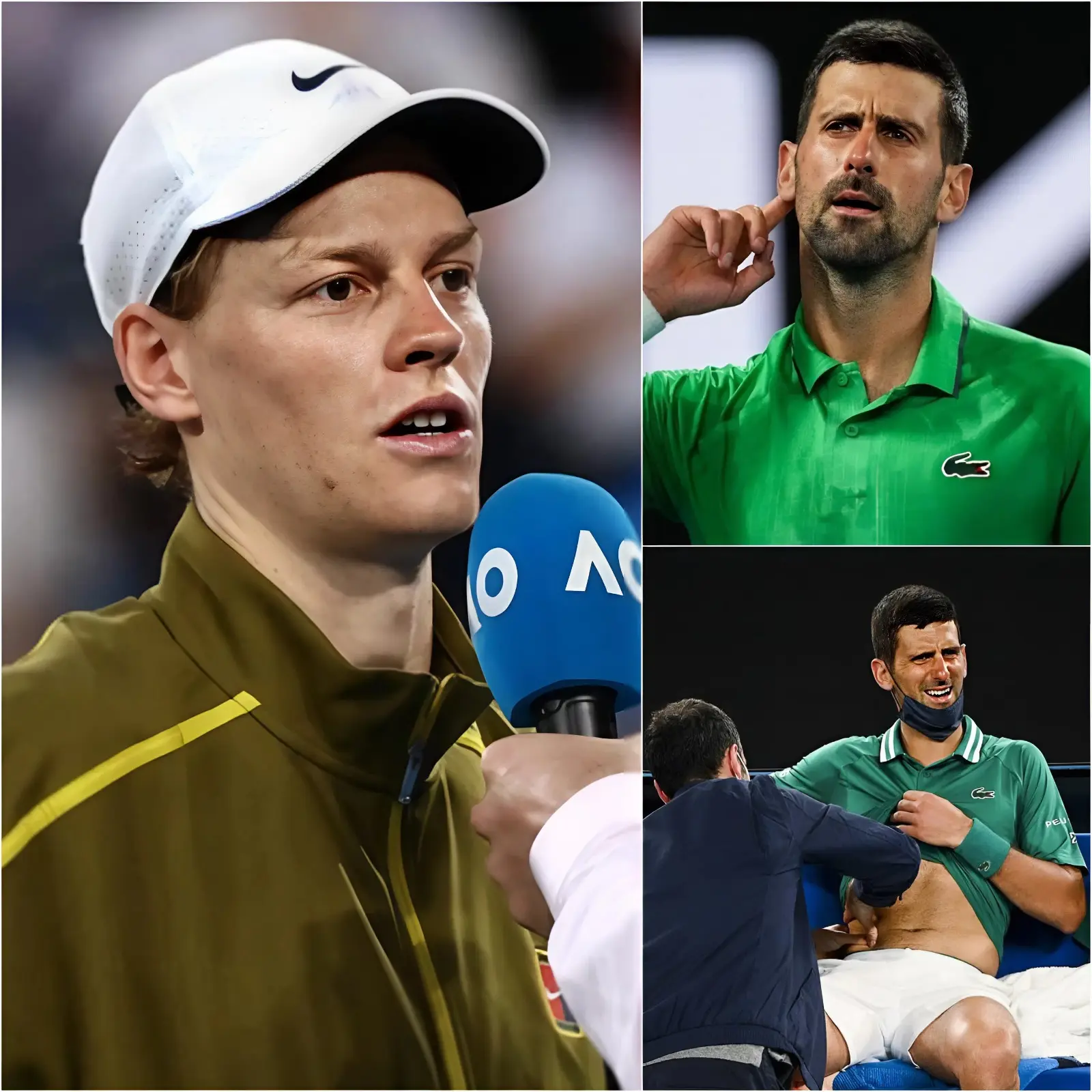 Cover Image for 🚨 NOTICIA IMPACTANTE: ¡EL MAYOR ESCÁNDALO DEL TENIS EN 2026! Tras una semifinal épica de más de 4 horas, en la que Novak Djokovic protagonizó una remontada extraordinaria a pesar de sufrir vómitos, dificultad para respirar y episodios de “dolor en el pecho”, Jannik Sinner no pudo contener su frustración y acusó a Novak Djokovic de TENER QUE HABER USADO DOPAJE para poder rendir como un “superhombre” a los 38 años. Según Sinner, Djokovic no puede mantenerse tan saludable a ese nivel de manera completamente natural. “Debe haber algo”, afirmó, insinuando que el dopaje podría ser el factor que explica una condición física superior. “No acuso directamente, pero… a cualquiera le parece extraño. El sistema de control antidopaje necesita revisarse con más profundidad, especialmente con veteranos como estos!” Ante la enorme polémica generada, la ATP/ITIA se vio obligada a abrir una investigación urgente sobre Djokovic y, en menos de 30 minutos, emitió un comunicado oficial que sacudió a todo el mundo del tenis.