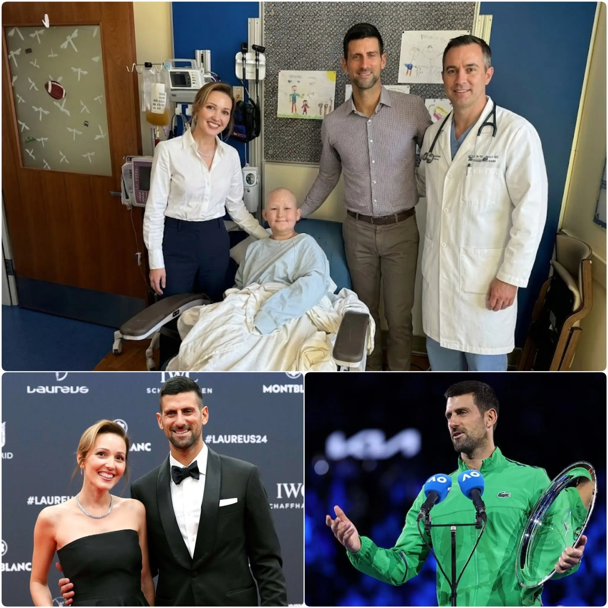 Cover Image for 💖Dying Girl with Cancer Had One Final Wish — Novak Djokovic and Jelena’s Unforgettable Response After the 2026 Australian Open Final Left Her Family in Tears