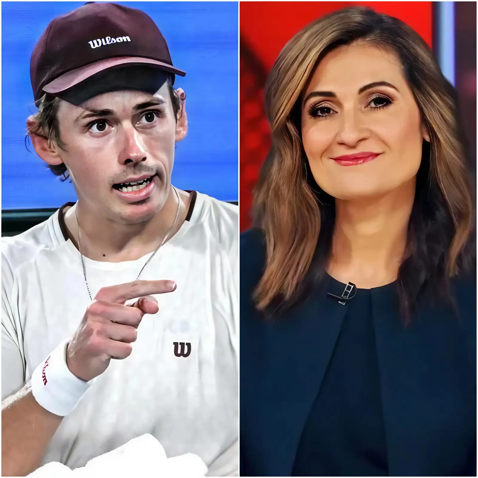 Cover Image for 🚨« Who do you think you are, Alex de Minaur? You’re nothing but a privileged kid who’s spent his entire life chasing a tennis ball! Beyond sprinting around like a demon after that fuzzy yellow orb, what real contribution have you made to society? Why waste your talent in this dull, elitist sport? Just get out of the spotlight, you overrated nobody! » Patricia Karvelas’ unexpected and scathing outburst sent shockwaves through the Australian media and sports world, igniting a fierce and entirely unforeseen media storm. However, just minutes later, the nation’s tennis prodigy Alex de Minaur – renowned for his lightning-fast court coverage, unbreakable composure under pressure, and signature humility – took the microphone, stared directly into the camera, and delivered a response of only 14 ice-cold, razor-sharp words that silenced the room instantly. Those 14 words didn’t just leave Patricia Karvelas stunned and visibly shaken – they brought her to the brink of tears, forced complete silence, and compelled her to exit the set amid a palpable atmosphere of humiliation and regret…