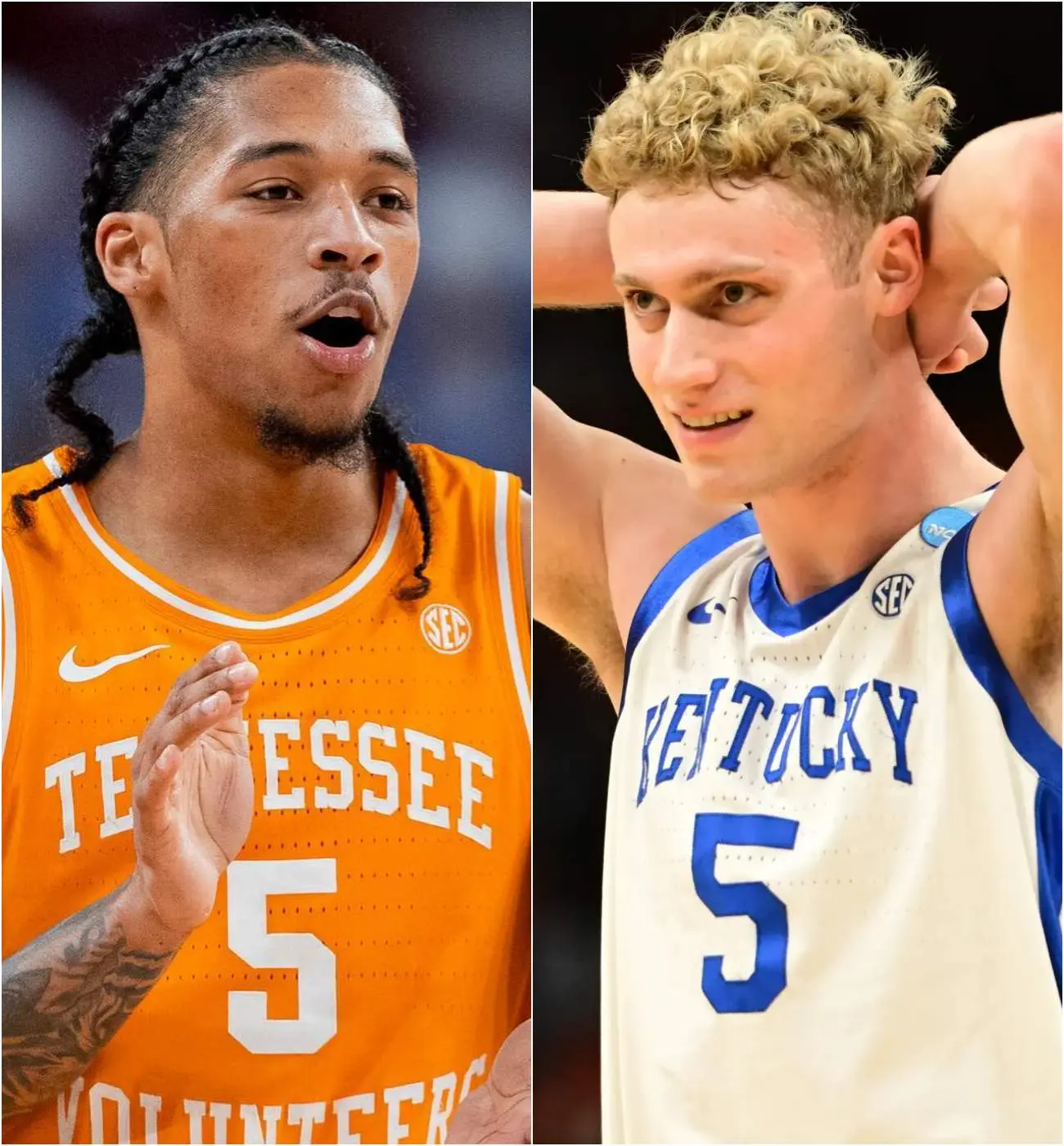 Cover Image for When Kentucky defeated Tennessee 74–71, Collin Chandler stood tall in victory — and then chose compassion that silenced the arena As the final buzzer echoed and the crowd erupted following Kentucky’s dramatic 74–71 win over Tennessee, celebration surged across the court.