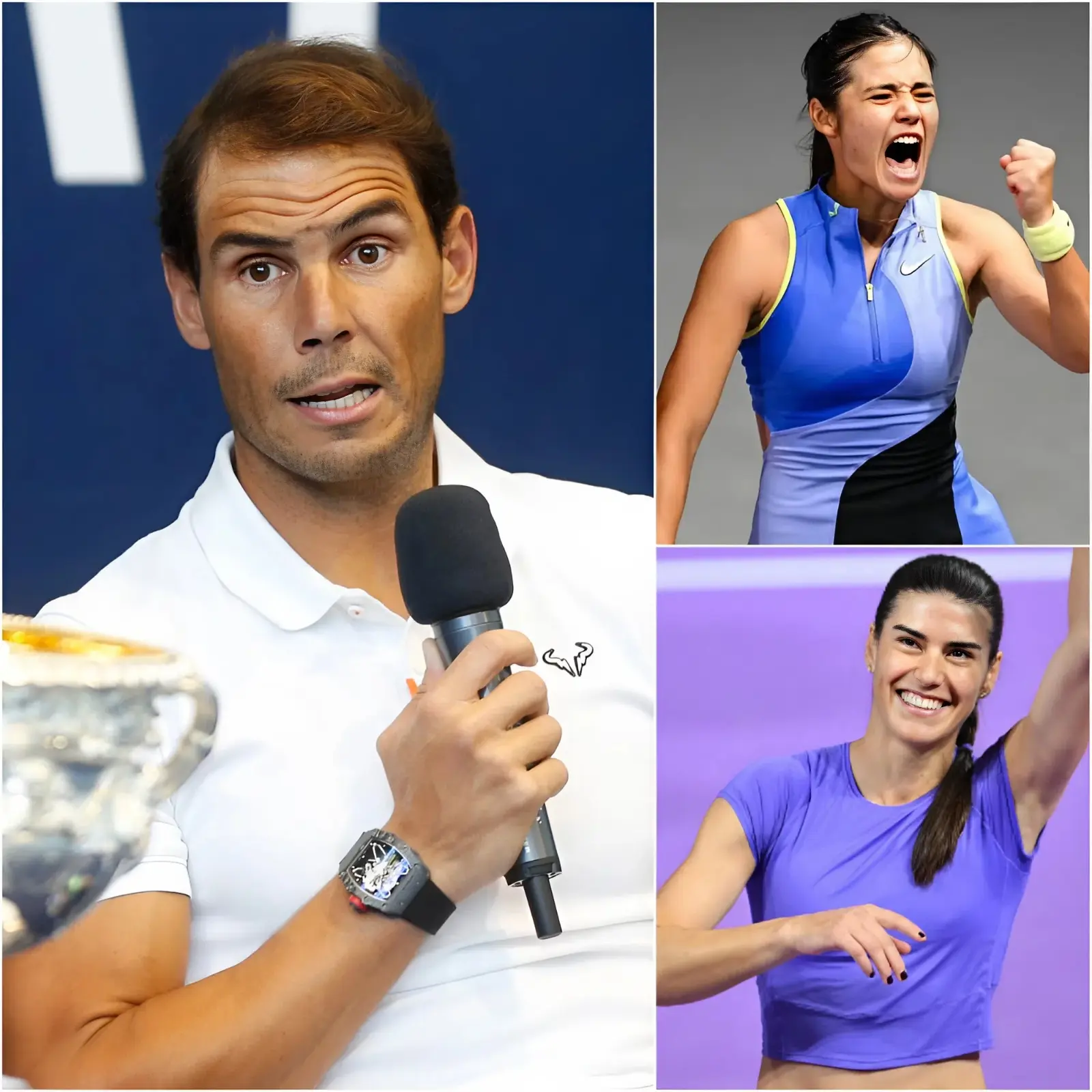 Cover Image for 🚨 “She did nothing wrong! Emma Raducanu fought with the great spirit of a true champion. Criticizing her is an insult to tennis!” — After her bitter defeat against Cirstea in the WTA Cluj Napoca final in Romania, Emma Raducanu was caught in a storm of fierce criticism, until Rafa Nadal spoke up in her defense – not loudly, not controversially, but with the legendary authority that silenced the entire tennis world. The sparkling joy in Raducanu’s eyes, the quickly wiped-away tears, clearly illustrate: timely support is the most powerful weapon of a conqueror. – Copy