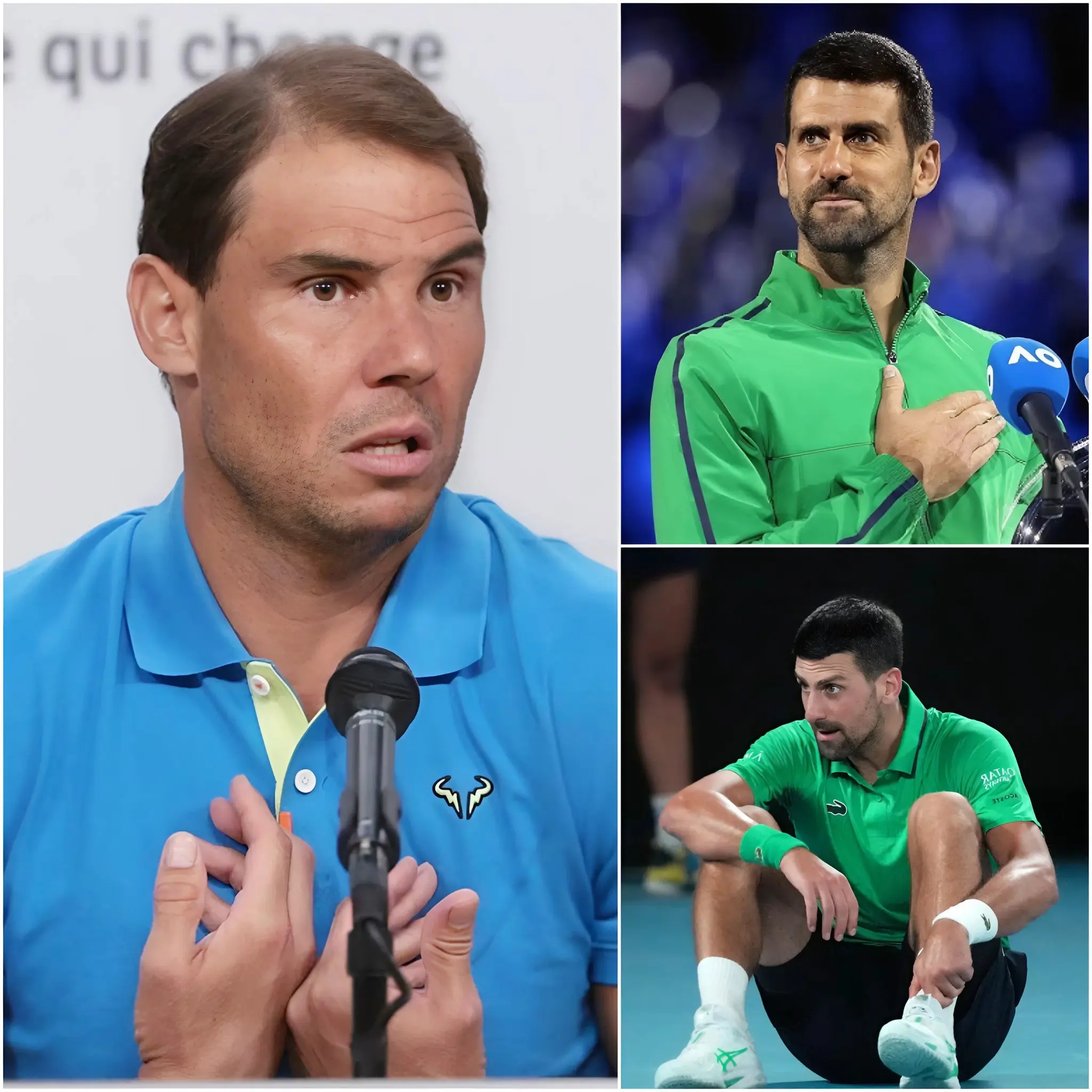 Cover Image for “Si te atreves a insultarlo, entonces no mereces estar viendo tenis.” 🔴 La leyenda absoluta del tenis español, Rafael Nadal, ha roto el silencio oficialmente para defender con firmeza a Novak Djokovic, lanzando una dura condena contra los ataques tóxicos y calificándolos de “inaceptables e imperdonables”. Declaró que los comentarios insultantes, el desprecio hacia el talento extraordinario de la estrella serbia, así como las burlas crueles que ha tenido que soportar, han sobrepasado todos los límites imaginables. Nadal expresó su postura con contundencia, al mismo tiempo que lanzó una clara advertencia a los críticos para que midan cada palabra. En un momento profundamente conmovedor, Djokovic no pudo contener las lágrimas al escuchar el respaldo inquebrantable de Nadal, y su respuesta sincera, nacida desde el alma, llenó a Nadal de un orgullo inmenso…👇