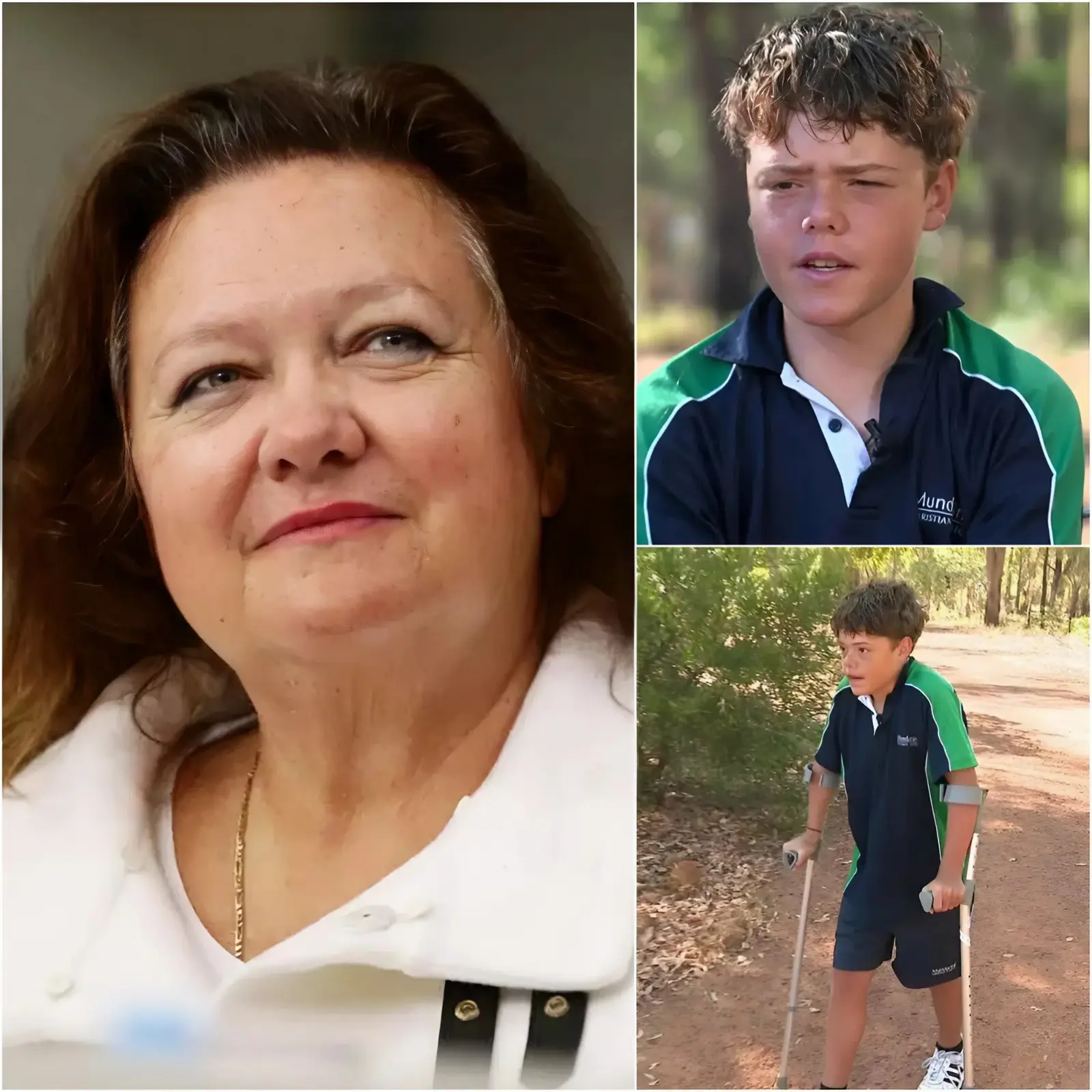 Cover Image for 🚨 Billionaire Gina Rinehart has just announced she will fully fund the education of the “child prodigy” who swam for four hours to save his family’s life. “He surpasses all professional athletes!” she declared. However, upon seeing the enormous sum of money, the boy’s act of “repaying” her with a handwritten letter brought Rinehart to tears. The harsh truth about the boy’s family circumstances gradually came to light, leaving the entire nation speechless… 👇👇