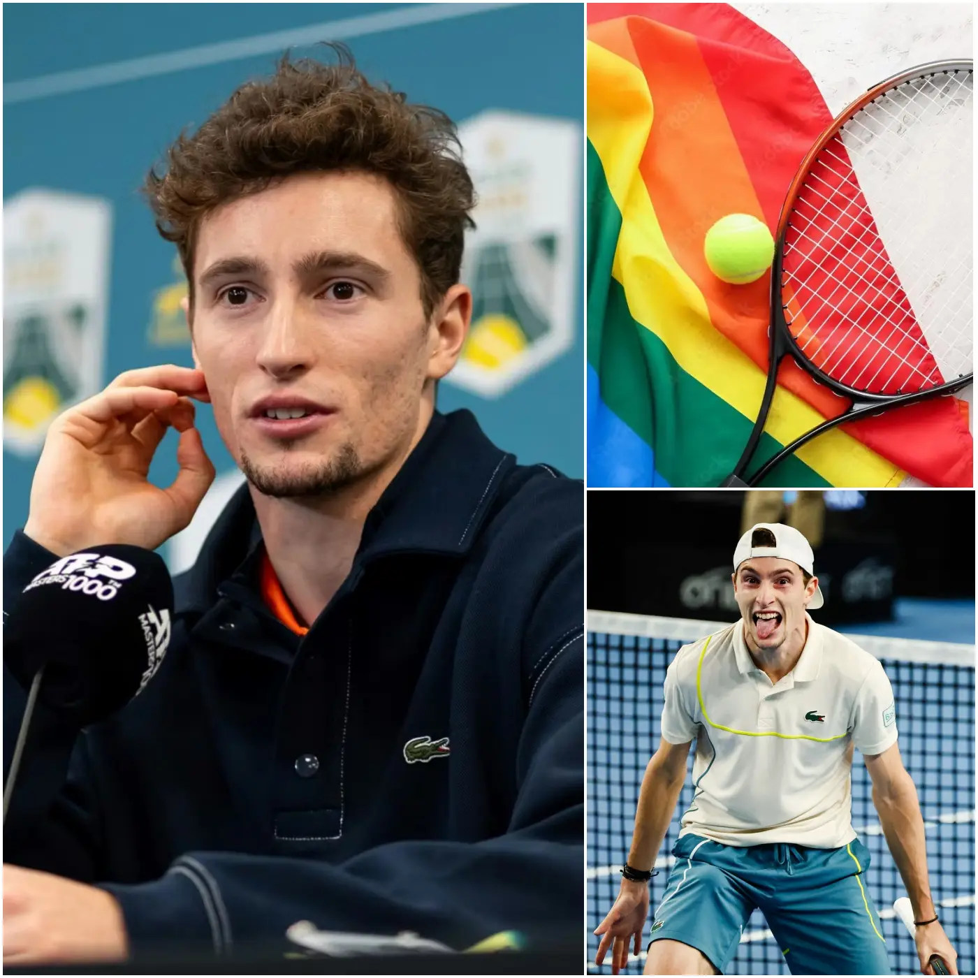 Cover Image for 🚨DERNIÈRE MINUTE: Ugo Humbert a publiquement refusé de porter le bandeau avec le symbole arc-en-ciel LGBTQ+ lors du Brisbane International 2026. Dans une déclaration brève, la star du tennis français a déclaré : « Le sport devrait se concentrer sur la performance sur le court, et non sur les mouvements politiques ou sociaux. » Cette décision a immédiatement suscité un large débat au sein de la communauté tennistique, avec des réactions allant du soutien aux critiques, tandis que les fans et les analystes discutent de l’équilibre entre les convictions personnelles, les gestes symboliques et l’inclusion dans le sport professionnel. Détails complets dans les commentaires 👇👇👇