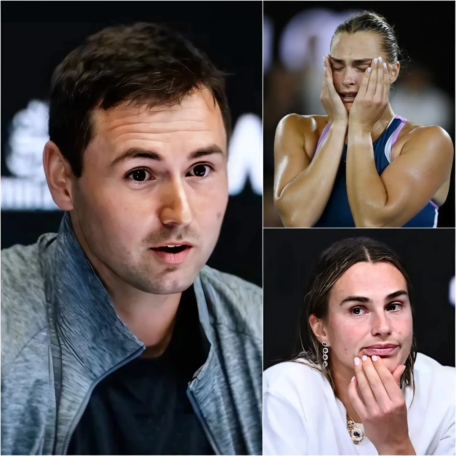 Cover Image for SHOCKING NEWS 💔 “She can’t continue playing tennis, or the price will be far too high!” — Coach Anton Dubrov broke down in tears during an urgent press conference just 10 minutes after Aryna Sabalenka announced her withdrawal from the Dubai Duty Free Tennis Championships. Dubrov revealed a heartbreaking secret: Sabalenka had hidden her pain for months, almost jeopardizing her career. The truth behind those tears has left the entire tennis world in stunned silence! 👇