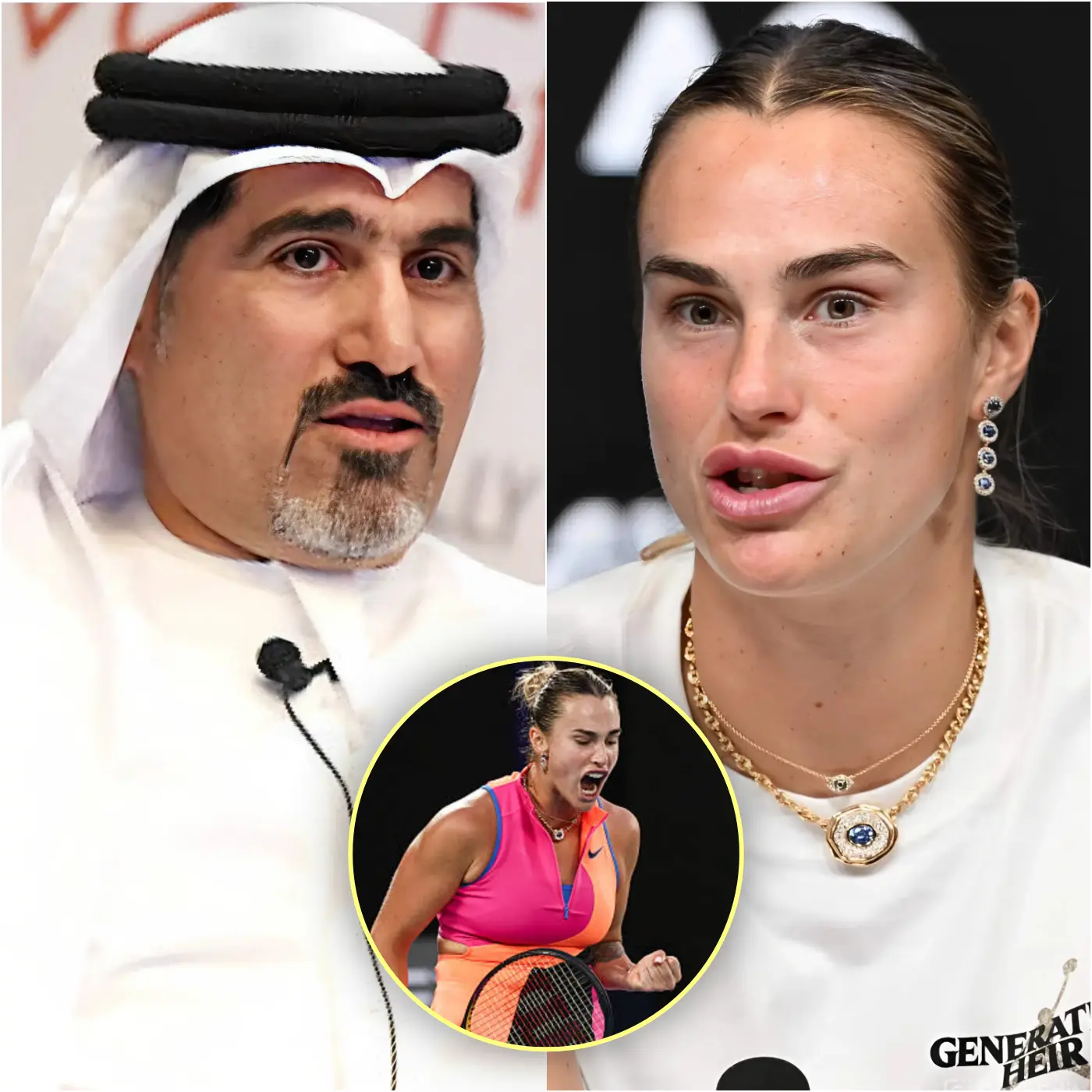 Cover Image for 🚨 “NO SE LE PERMITIRÁ JUGAR EN NINGÚN TORNEO NUNCA MÁS” – Una ola de feroz controversia ha estallado en el mundo del tenis después de que el director del torneo Salah Tahlak sorprendiera a todos con una declaración contundente dirigida a Aryna Sabalenka, tras la decisión de la número uno del mundo de retirarse del Dubai Duty Free Tennis Championships en vísperas del evento. Apenas unas horas después, Sabalenka rompió oficialmente su silencio, escalando aún más las tensiones.