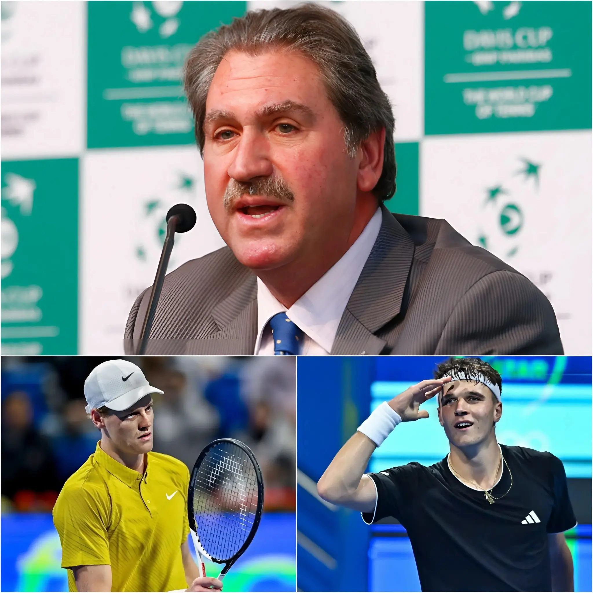 Cover Image for 15 MINUTI FA – ULTIME NOTIZIE DA DOHA! Il presidente dell’International Tennis Federation (ITF) e i rappresentanti dell’ATP hanno appena tenuto una conferenza stampa d’emergenza, annunciando i risultati di un’indagine “scioccante a livello mondiale” condotta in completa segretezza per 48 ore dopo i quarti di finale del Qatar ExxonMobil Open. Secondo documenti investigativi interni, l’arbitro nella partita Mensik vs Sinner ha preso decisioni insolite e chiaramente distorte: “Questa è la più grande macchia nella storia del tennis moderno. Abbiamo prove evidenti di collusione tra il giovane giocatore Jakub Mensik e l’arbitro per ottenere un vantaggio ingiusto, portando al risultato 7-6(3), 2-6, 6-3 a favore di Mensik. Jannik Sinner – un campione del Grande Slam – è stato palesemente “derubato” della sua possibilità di raggiungere le semifinali Le penalità saranno annunciate di seguito…👇👇” L’INTERO MONDO DEL TENNIS È SCOSSO! 🚨