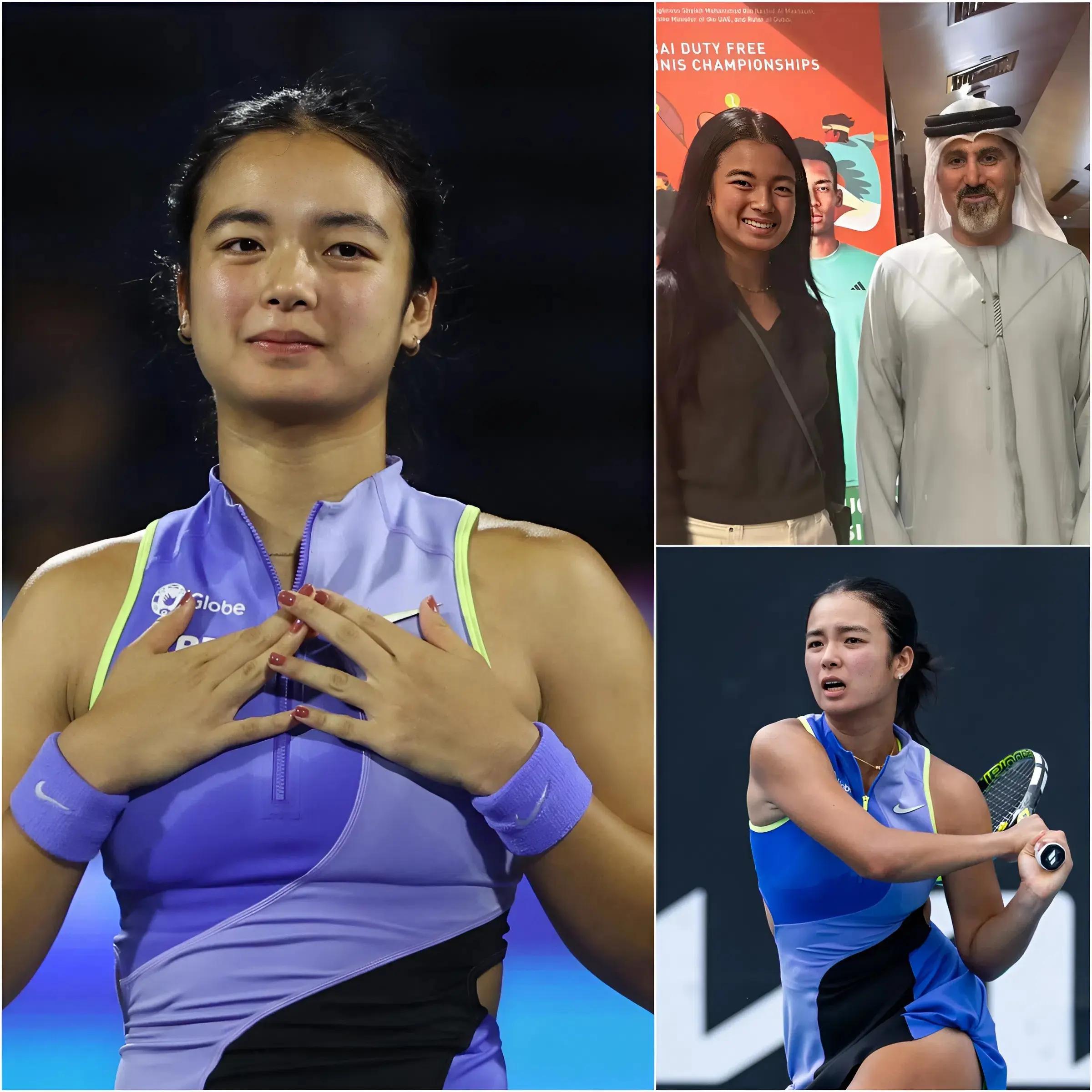Cover Image for 💥SURPRISE: Despite her heartbreaking exit at the Dubai Championships, Alexandra Eala was honored with an extraordinary show of respect when tournament chairman Salah Tala — widely regarded as a visionary force behind the region’s growing tennis prominence — personally sought her out to deliver his congratulations. “You didn’t just compete with skill, you played with the heart of a true champion,” he told her after the match. Before a gathering of officials and distinguished guests, he openly commended her relentless fighting spirit, polished professionalism, and explosive upside, even extending a rare opportunity most athletes only dream of receiving. Yet it was Eala’s poised, self-assured reply that left the chairman visibly stunned, igniting a wave of admiration — and quiet envy — among everyone privileged enough to witness the exchange.