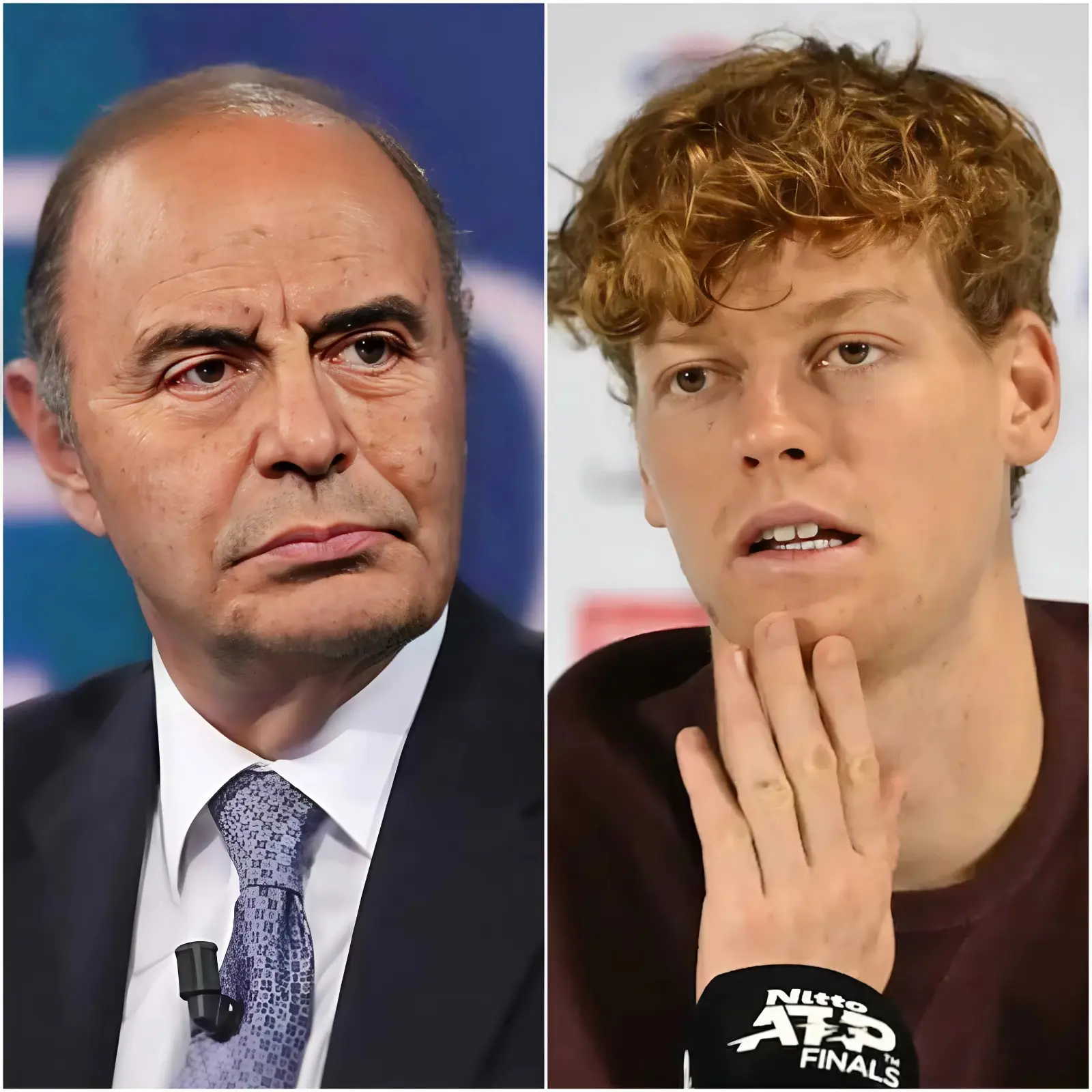 Cover Image for “SEI SOLO UNA MARIONETTA DEL SISTEMA.” Così Jannik Sinner avrebbe attaccato in diretta TV Bruno Vespa, denunciando quello che ha descritto come il lato più controverso del noto conduttore, accusato di aver incassato ingenti fondi pubblici italiani. Vespa, visibilmente teso, ha tentato di replicare con ironia definendo Sinner “un atleta giovane e presuntuoso fuori luogo”, ma con una frase tagliente — “Sei una pedina sconfitta, accomodati e taci” — il tennista ha gelato lo studio per lunghi secondi. Intanto il pubblico da casa è esploso sui social, trasformando l’episodio in un simbolo di protesta nazionale. Sullo sfondo, una registrazione discussa che solleverebbe dubbi su presunte richieste di copertura di spese private ha agitato gli ambienti istituzionali, spingendo a convocare un vertice urgente pochi minuti dopo la trasmissione.”