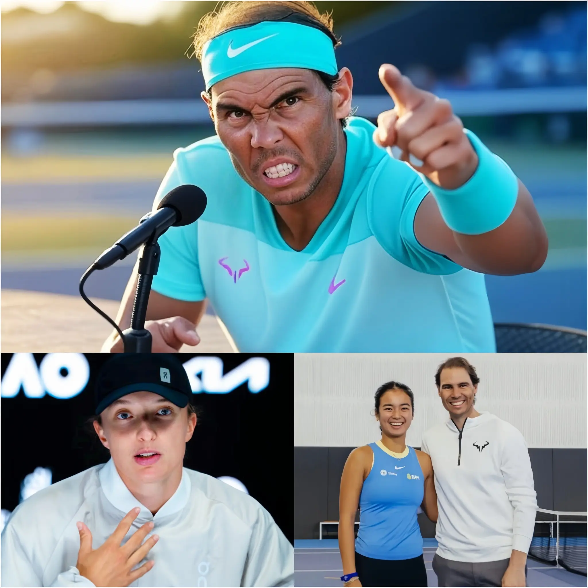 Cover Image for Rafael Nadal drops a BOMBSHELL on Iga Świątek, sharply responding to her “STUPID” comments about Alexandra Eala, even being dragged into a drama by Świątek, leading Nadal to bluntly declare he wants to ‘cut ties’ with the world number 1 player!