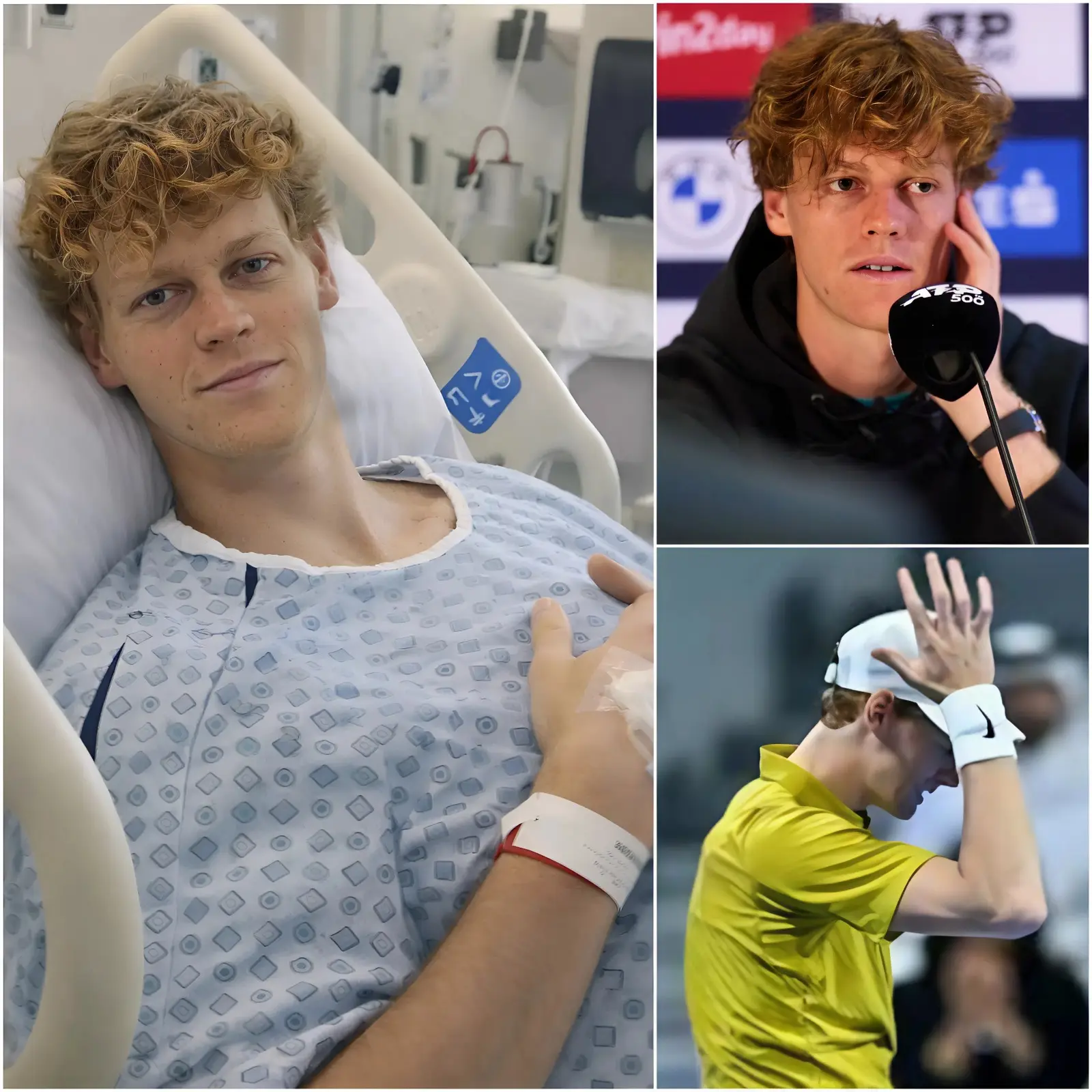 Cover Image for ULTIM’ORA: “Jannik Sinner rompe il silenzio dopo l’intervento chirurgico”: un messaggio che commuove il mondo del tennis 🎾 Dopo diversi giorni lontano dai riflettori, Jannik Sinner ha finalmente parlato con un messaggio emozionante. L’operazione è riuscita, ma questo è solo l’inizio. Ciò che ha commosso di più i tifosi non è stato il bollettino medico, ma le sue parole sentite: “Sto ancora lottando. Ma questa volta ho bisogno di tutti al mio fianco”. Una frase breve, ma sufficiente a ispirare speranza… e anche preoccupazione.