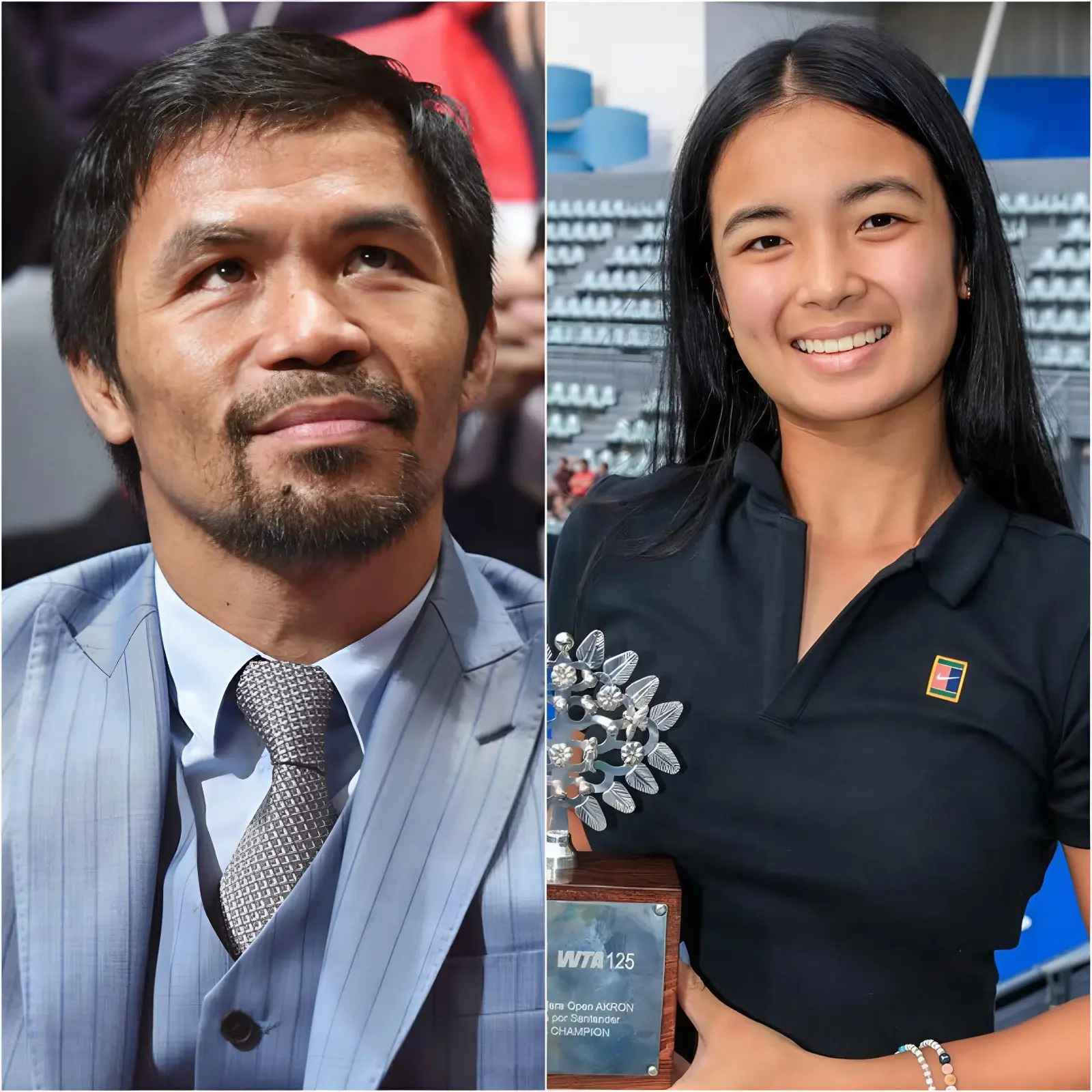 Cover Image for “No matter what happens, you are already a champion of the Philippines.” 🔴 Manny Pacquiao, an immortal icon with immense influence on the cultural and political life of the Philippines, expressed his support for Alex Eala after her efforts and current rise to world No. 31. “Her efforts deserve far more recognition,” he said. Without creating pressure or offering cliché encouragement, Manny simply shared his feelings with Alex, showing the affection of a senior figure and respect for a promising younger generation. Deeply moved and unable to hide her emotions, Alex’s eyes welled with tears. Her reply made Manny smile, knowing he had placed his trust in the right person.