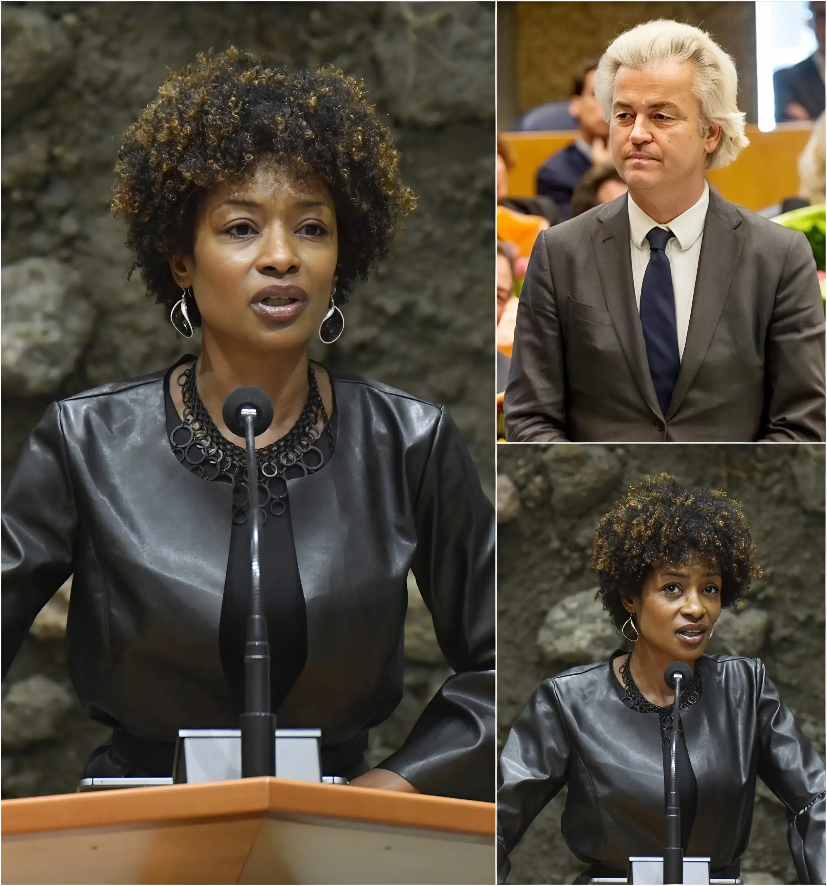 Cover Image for “HOE KAN EEN RACIST WORDEN TOEGESTAAN OM PREMIER TE WORDEN?” — Sylvana Simons heeft een politieke storm doen losbarsten door te eisen dat Geert Wilders wordt verboden om deel te nemen aan enige vorm van federale regeringsvorming. Het verzoek van Simons kwam nadat Wilders haar publiekelijk een “teef” noemde, wat leidde tot een hevige nationale controverse en uitgebreide media-aandacht. De onafhankelijke politica benadrukte dat het toestaan dat een figuur met een geschiedenis van raciaal verdeelde uitlatingen invloed heeft op het nationale bestuur ernstige ethische zorgen oproept en de geloofwaardigheid van Nederlandse democratische instituties bedreigt. De reactie op sociale media verspreidde zich razendsnel, waarbij het publiek sterke steun betuigde voor Simons’ standpunt en tegelijkertijd scherpe kritiek uitte op Wilders’ eerdere controversiële uitspraken.