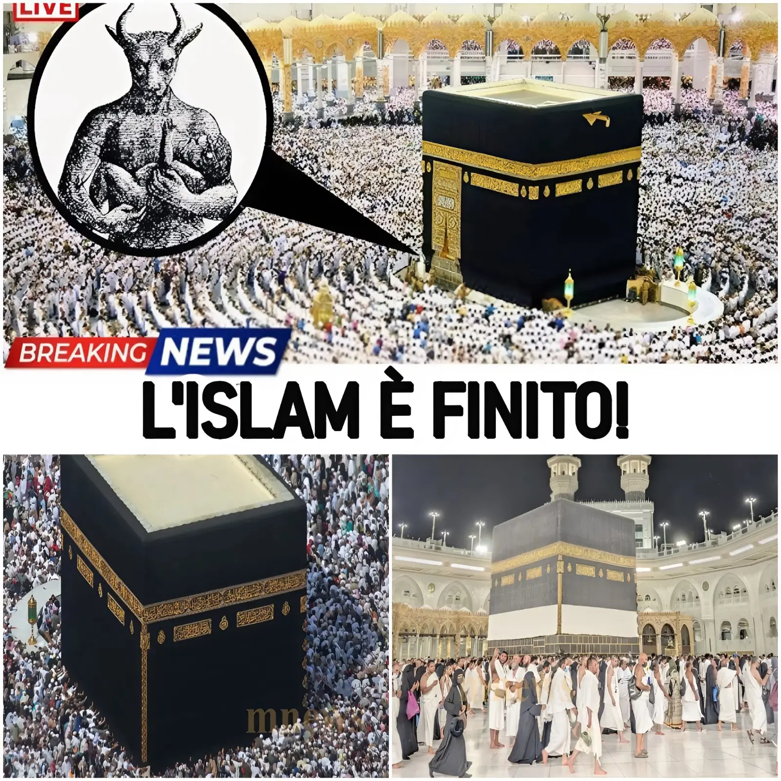 Cover Image for Segreti Sotto la Kaaba? Rivendicazioni Scioccanti di Idoli Nascosti e Antiche Profezie Emergono! Il Mistero Nascosto della Kaaba: Antichi Idoli, Forze Spirituali e una Profezia che Sconvolge il MondoâŚ