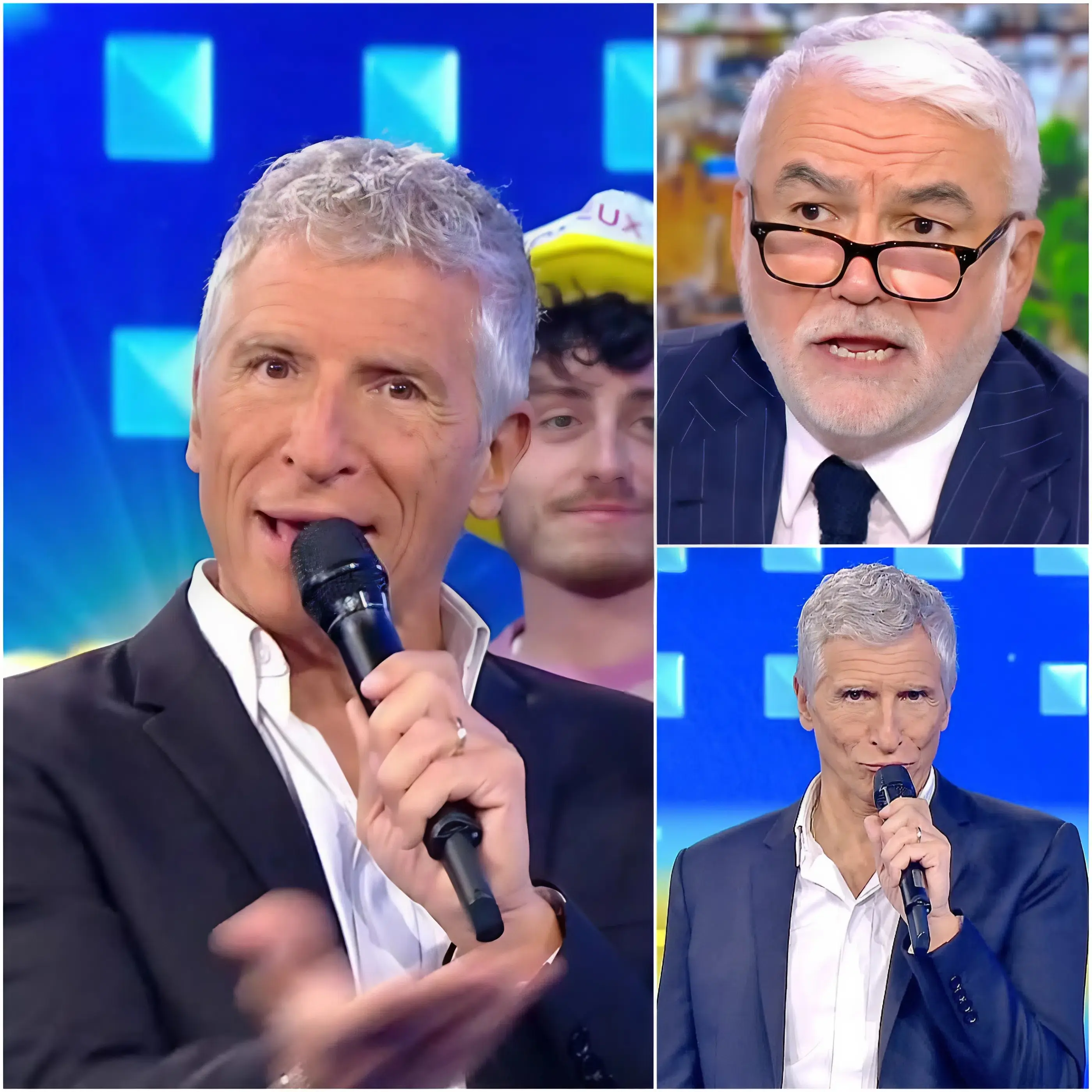 Cover Image for 🔴 « TAIS-TOI IMMÉDIATEMENT ! » – Nagui perd son sang-froid et hurle, exigeant que Pascal Praud se taise définitivement en direct à la télévision ! Mais quelques minutes plus tard, Pascal Praud entre calmement dans le studio et lit lentement, mot par mot, les « accusations » de Nagui… sans insultes, sans contre-attaque, seulement une logique froide et tranchante.