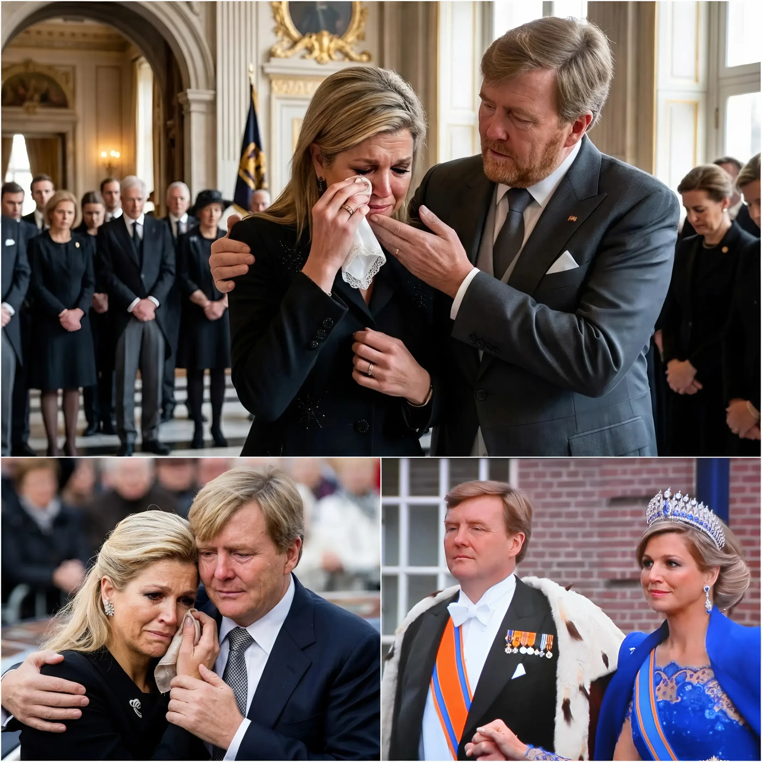 Cover Image for 😢 SCHOKKEND NIEUWS UIT HET KONINKLIJK HUIS: Ongeveer dertig minuten geleden viel de volledige perszaal in stilte toen Koning Willem-Alexander zichtbaar geëmotioneerd bekendmaakte dat Koningin Máxima