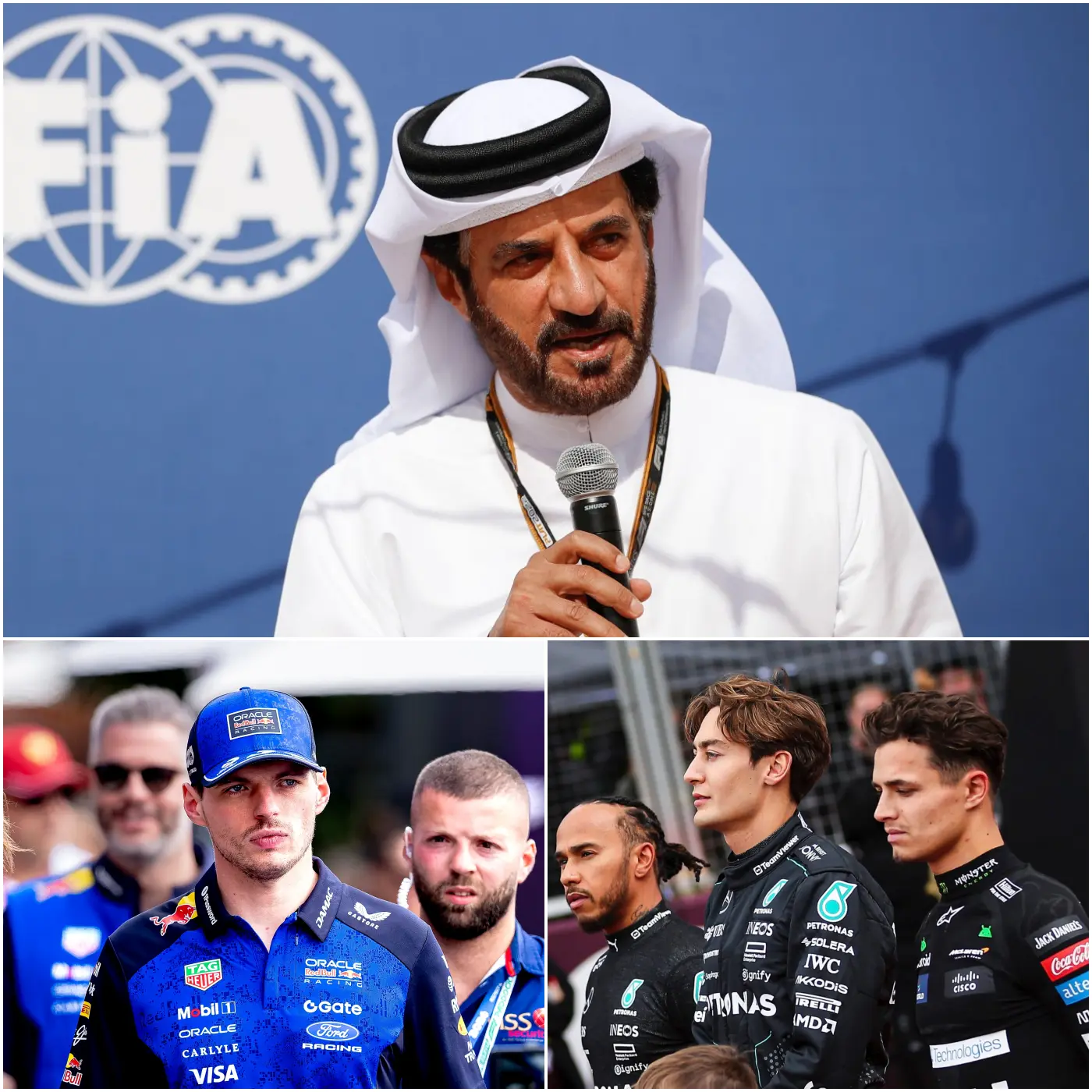 Cover Image for 🏁🚨 IMPACT IN DE F1: Na 24 uur van intensief onderzoek gaf de voorzitter van de FIA, Mohammed Ben Sulayem, een officiële verklaring af die de autosportwereld in shock liet.