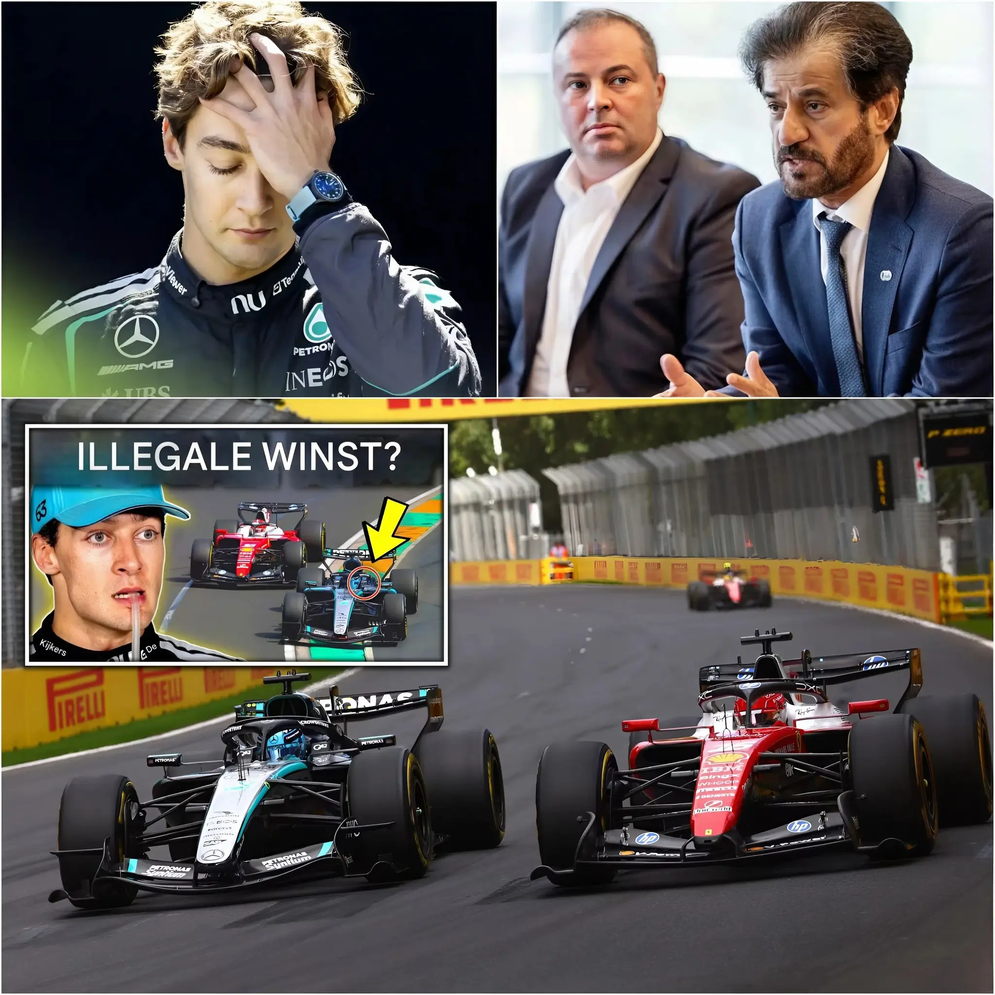 Cover Image for OFFICIEL🛑 La victoire de Russell sous ENQUÊTE ? La controverse sur les moteurs Mercedes EXPLOSE après le GP d’Australie !