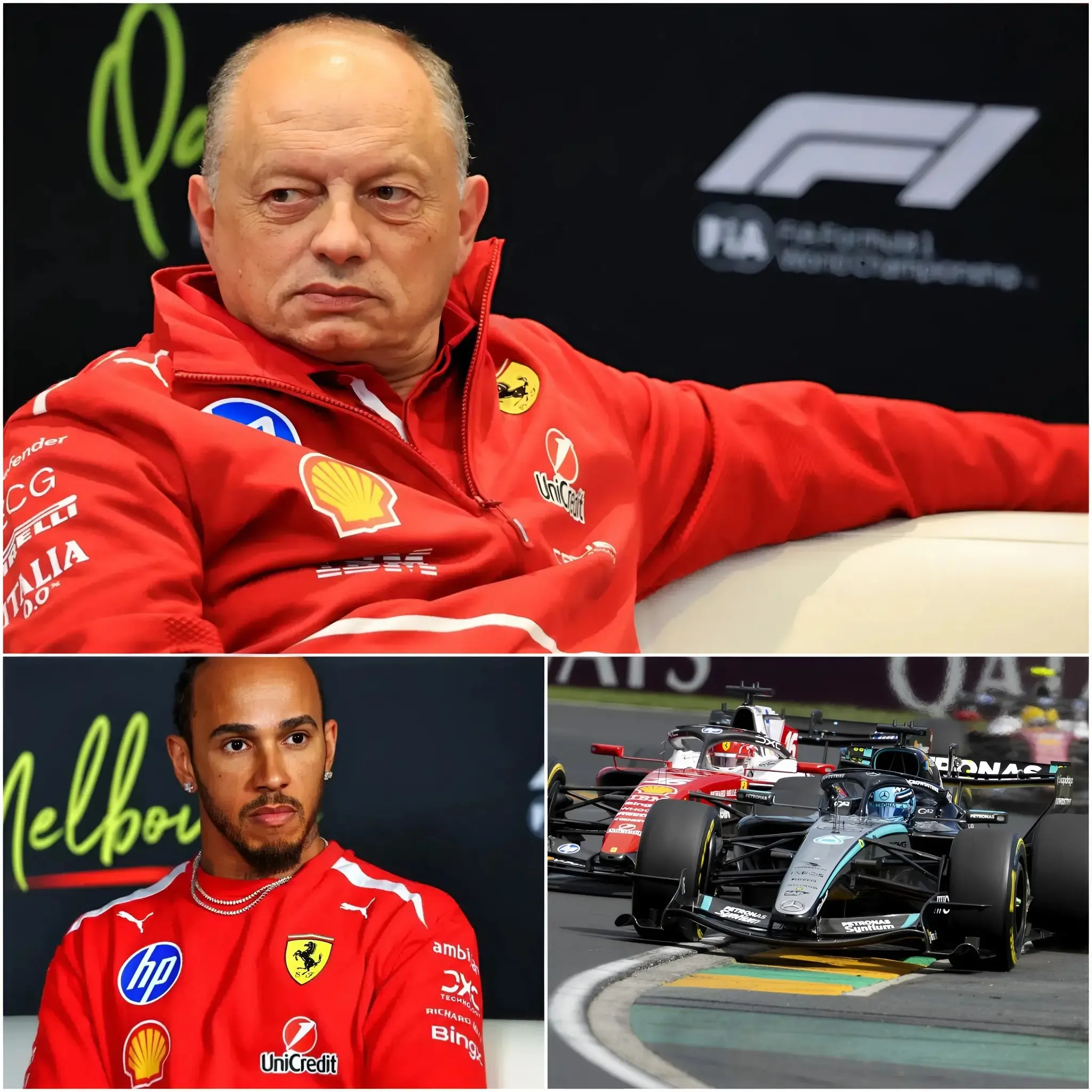 Cover Image for 🚨🚨 “Sono rimasto estremamente deluso; il fallimento in casa mi costringe a prendere una decisione”. Frédéric Vasseur ha appena rilasciato una dichiarazione di 10 parole rivolta a Lewis Hamilton in seguito all’incidente che gli ha impedito di partecipare alla gara e ha colpito la squadra.