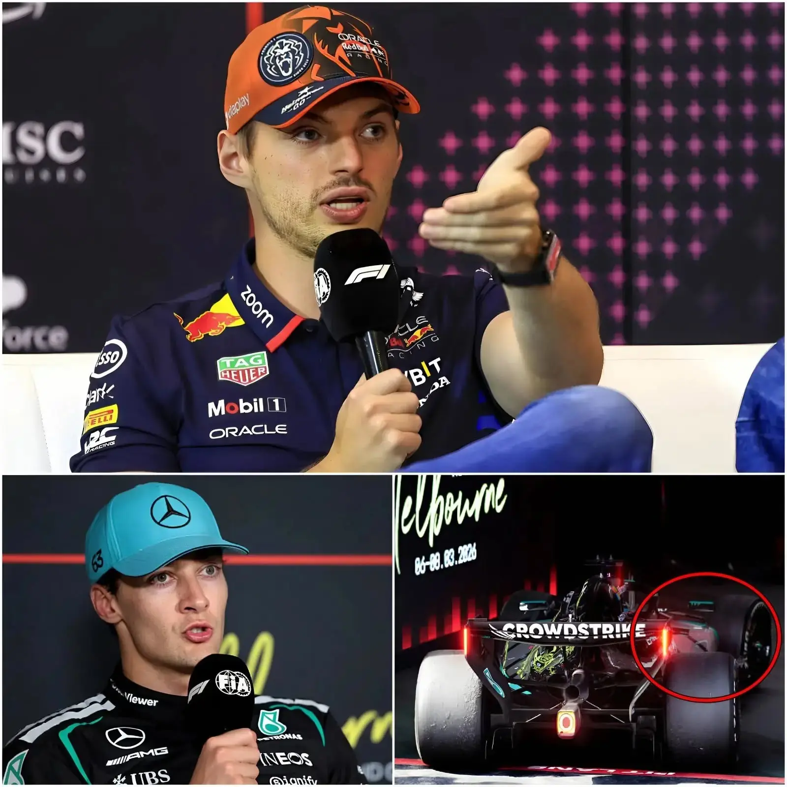 Cover Image for 🔴 “IMBROGLIO?” — Max Verstappen accusa George Russell di aver utilizzato tecnologia ILLEGALE durante il Gran Premio d’Australia, mentre la FIA avvia un’indagine urgente… 👇
