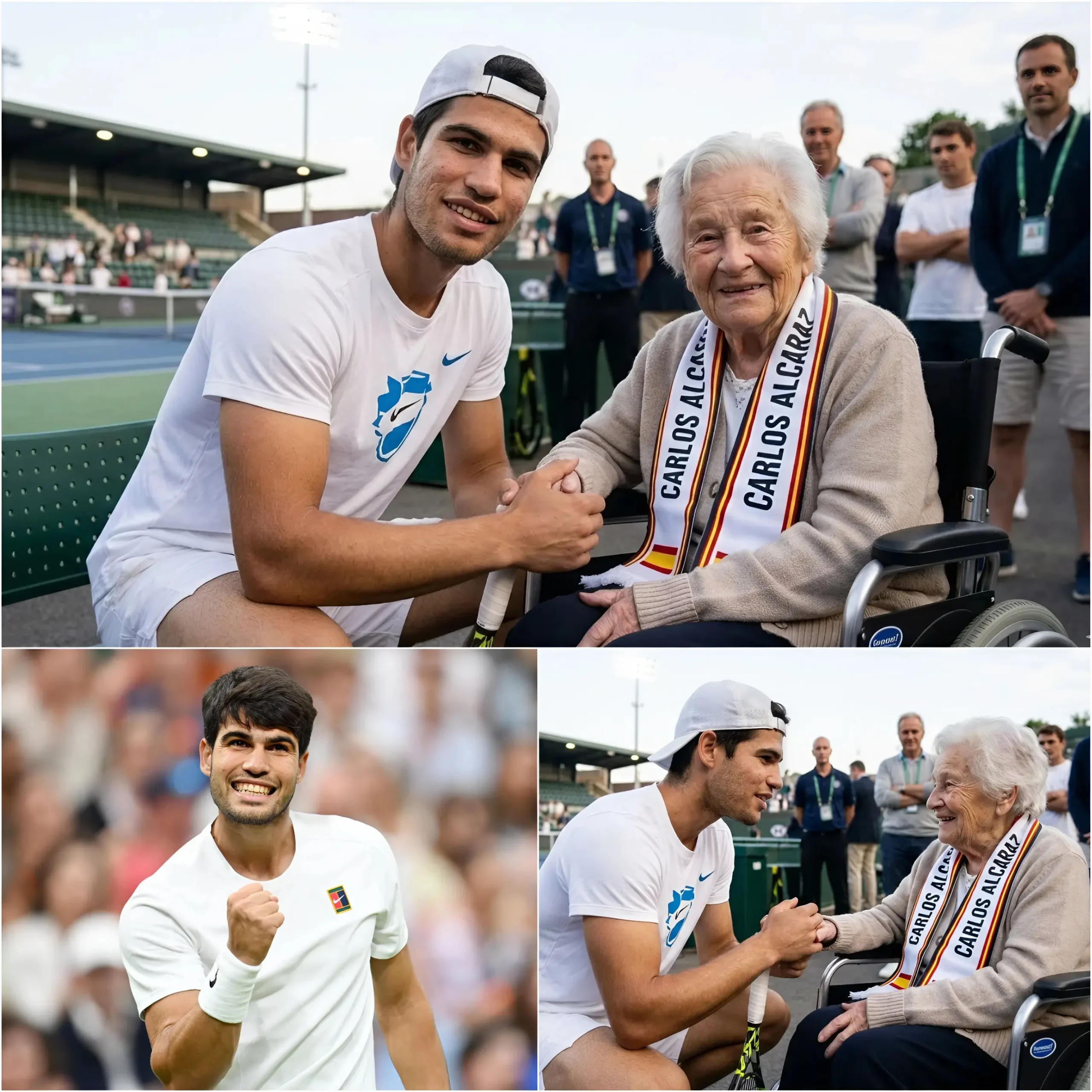 Cover Image for ❤️ UNE NOUVELLE QUI RÉCHAUFFE LE CŒUR : Dans un coin tranquille près des tribunes du Court 3 à l’Indian Wells Masters 2026, au milieu de l’atmosphère vibrante de milliers de fans, une femme de 75 ans nommée Jessica était assise silencieusement sur une vieille chaise pliante.