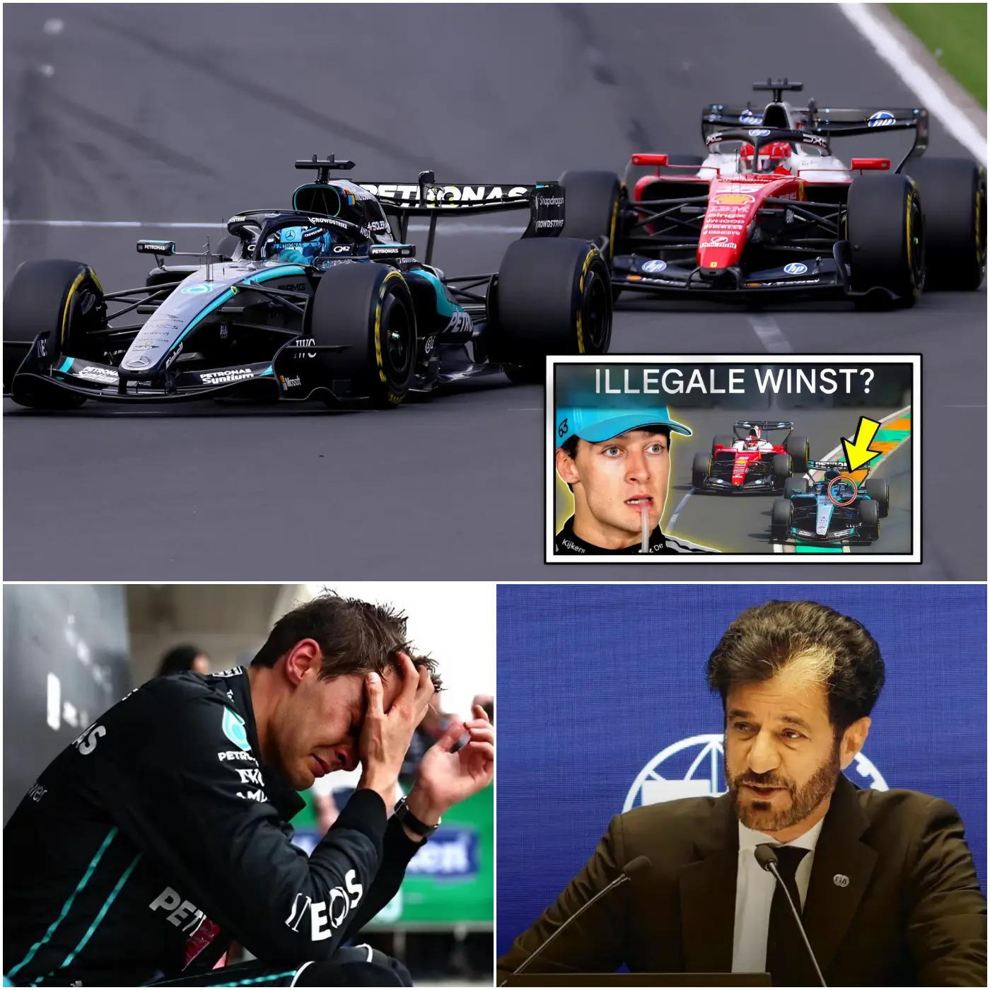 Cover Image for 🚨 SCHOKKENDE ONTDEKKINGEN! De zege van Russell wordt NU ONDERZOCHT! Heeft de Mercedes-motor een geheim? De explosieve controverse na de GP van Australië heeft de wereld van de Formule 1 op zijn kop gezet! 🤯🔥