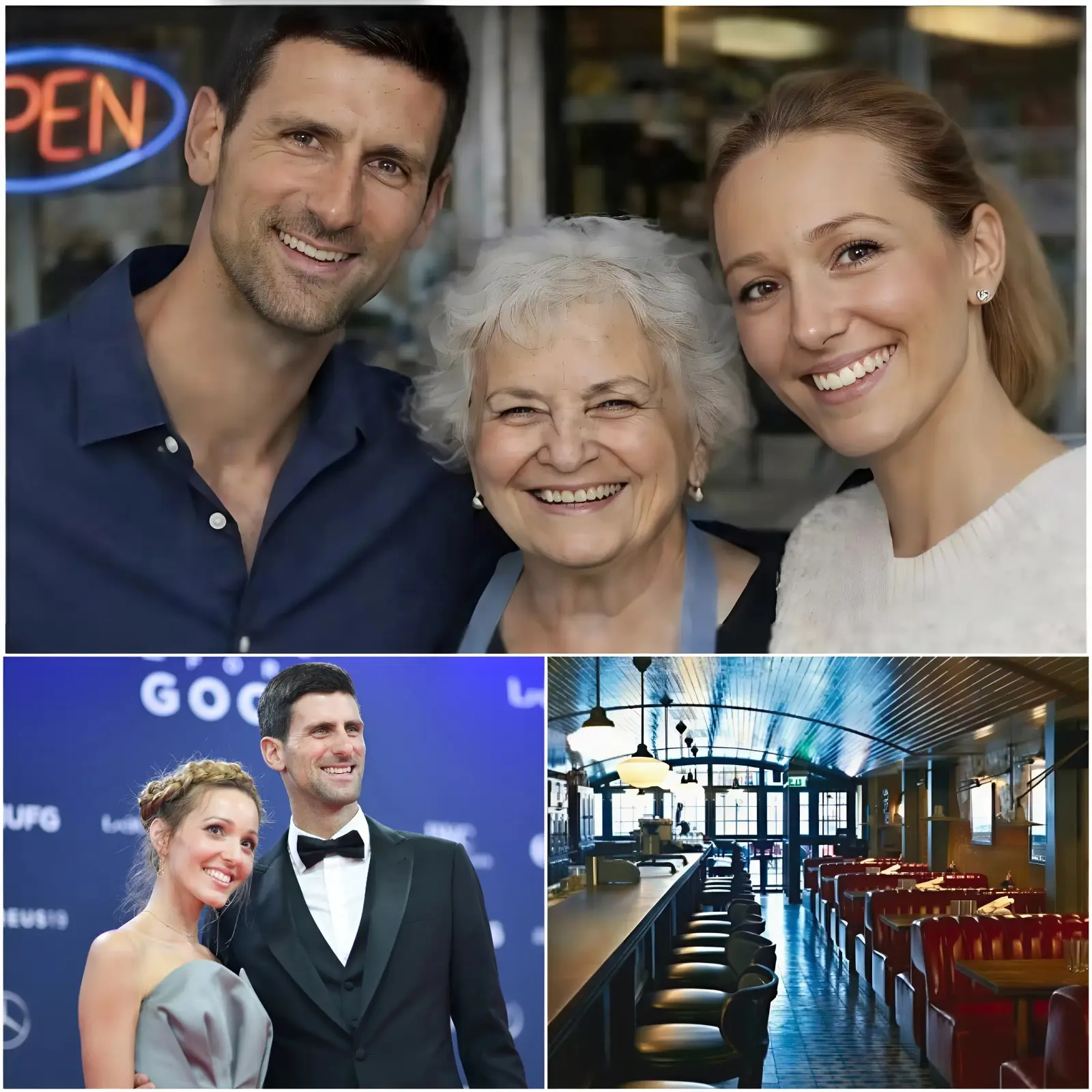 Cover Image for 🚨 ÚLTIMA HORA: Novak Djokovic compra en secreto el restaurante que lo alimentó en sus años más oscuros — ocho palabras de la dueña lo hacen romper en lágrimas