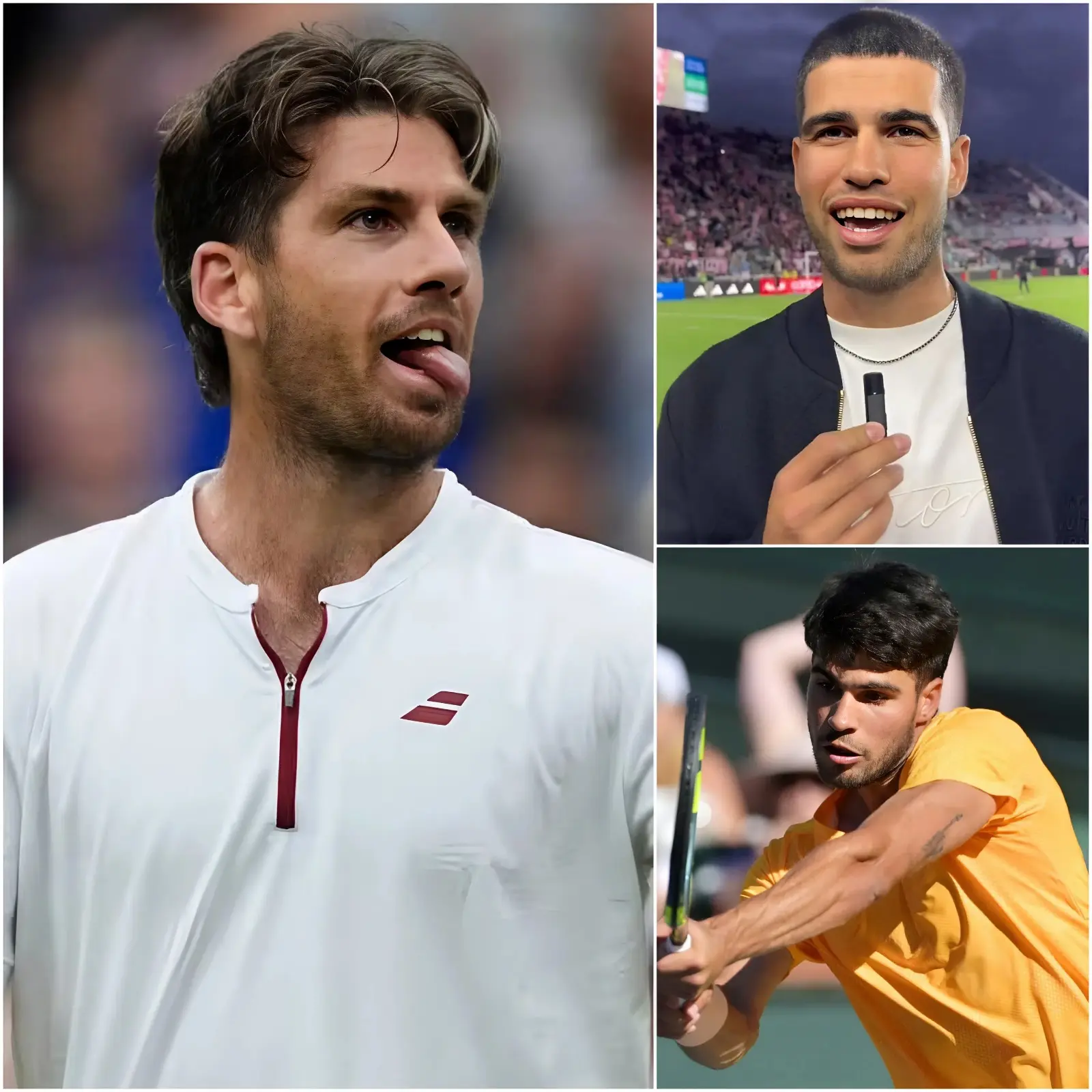 Cover Image for SUPEREMOCIÓN EN INDIAN WELLS: Apenas unas horas antes de saltar a la pista para los cuartos de final del Masters de Indian Wells, Cameron Norrie sorprendió enviando una carta privada a Carlos Alcaraz… ¡y el contenido es tan dulce que cualquiera que lo lea no puede evitar emocionarse!