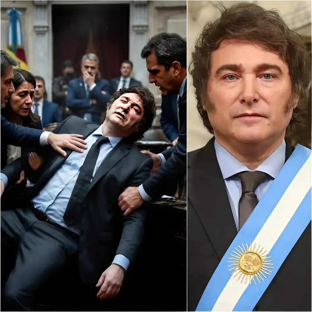 Cover Image for 🔴VIDEO DE ÚLTIMA HORA — HACE 15 MINUTOS: Detalles de la escena caótica y llena de pánico que estalló en la sala de reuniones del gobierno cuando el Presidente de Argentina se desplomó repentinamente en medio de la reunión, después de horas de discusiones tensas y agotadoras que habían dejado a todos estresados.