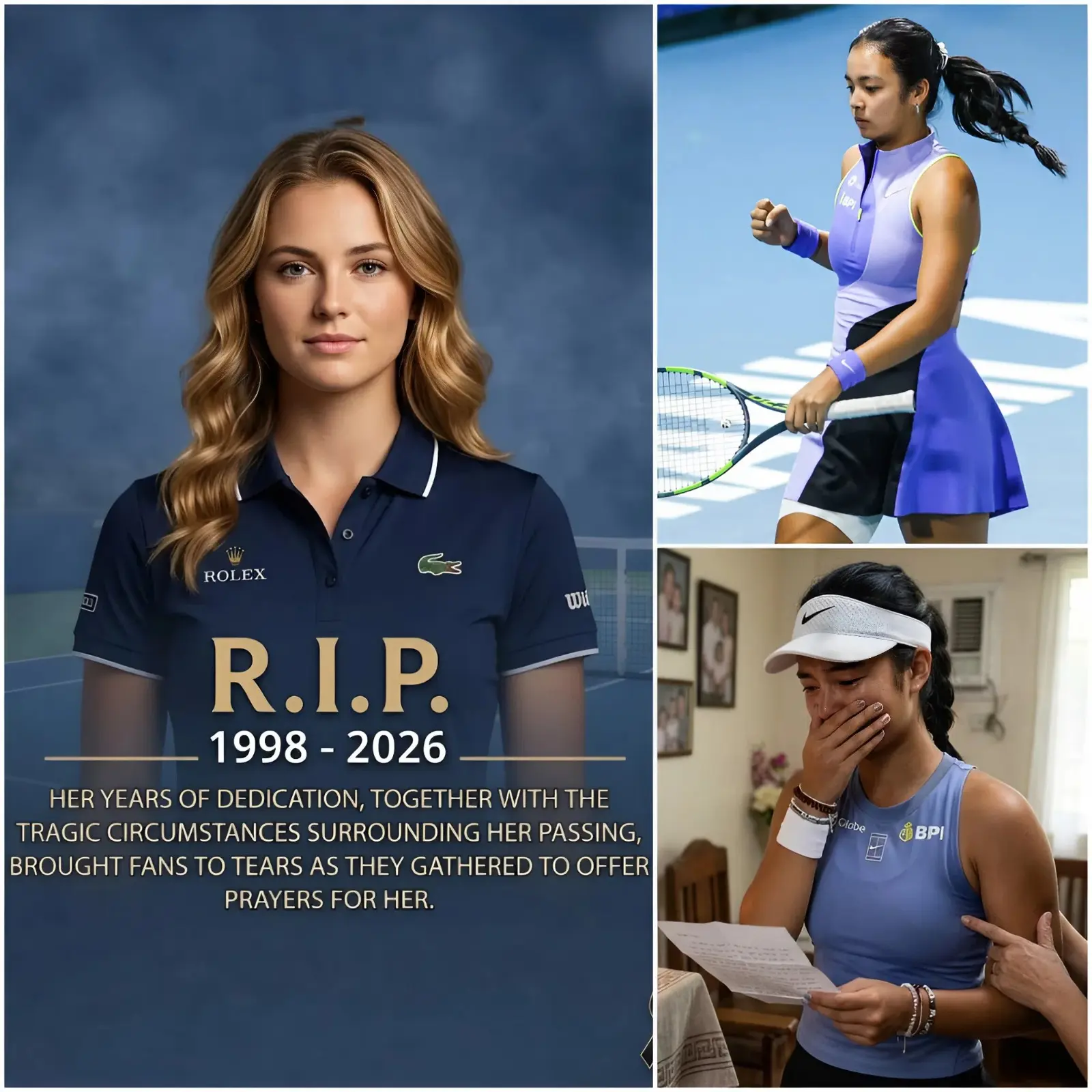 Cover Image for A long-time collaborator and dedicated fan supporter of Alexandra Eala, known for her unwavering commitment to promoting Eala’s career on social media and at tennis events, tragically passed away at the age of 27 following a painful family dispute, leaving behind a young son who is only three years old.