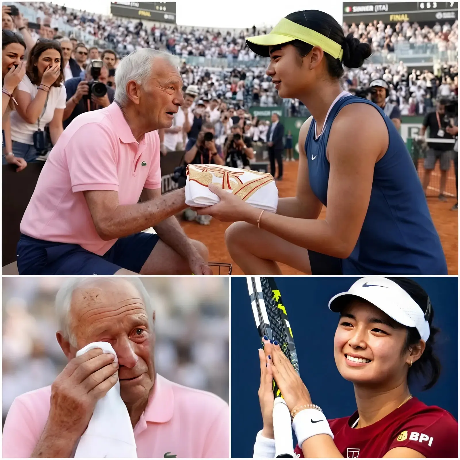 Cover Image for “YOU WORK HARDER THAN ANY OF US — THANK YOU FOR BEING HERE” — ALEXANDRA EALA’S UNEXPECTED GESTURE TO ELDERLY BALL BOY LEAVES STADIUM IN TEARS