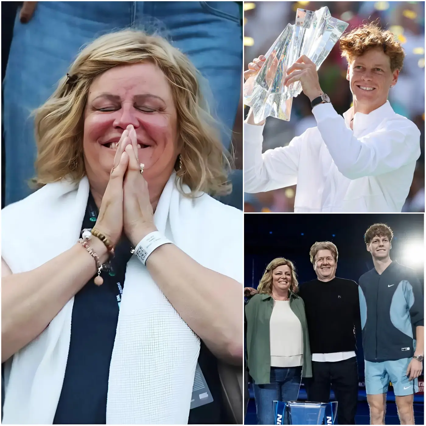 Cover Image for âMi hijo ha traĂdo gloria a nuestra familia y a toda Italia.â La madre de Jannik Sinner rompiĂł en lĂĄgrimas en una revelaciĂłn profundamente emotiva, relatando las luchas silenciosas y el camino lleno de lĂĄgrimas que su hijo tuvo que atravesar antes de lograr su resonante victoria en el Indian Wells Masters 2026