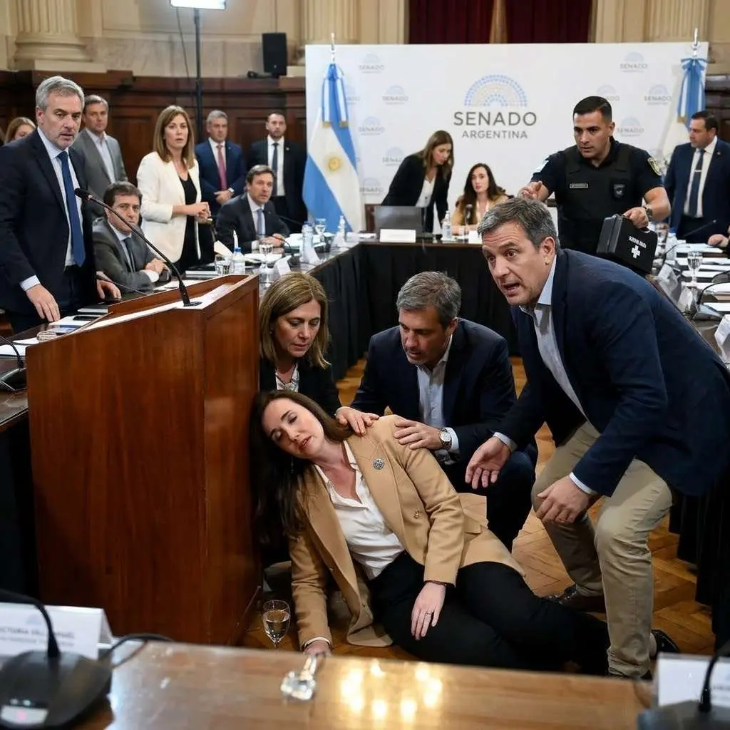 Cover Image for BREAKING NEWS: La sala de prensa del gobierno estalló en confusión y alarma cuando la vicepresidenta argentina