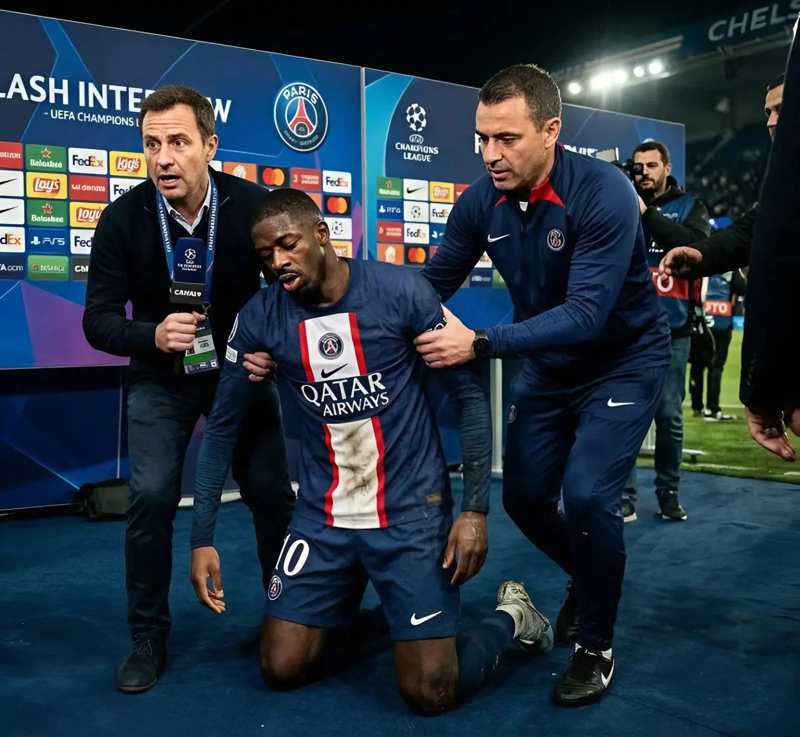 Cover Image for ¡HACE DIEZ MINUTOS ! La panique s’est emparée de la salle au Paris Saint-Germain lorsque l’attaquant Ousmane Dembélé – Copy