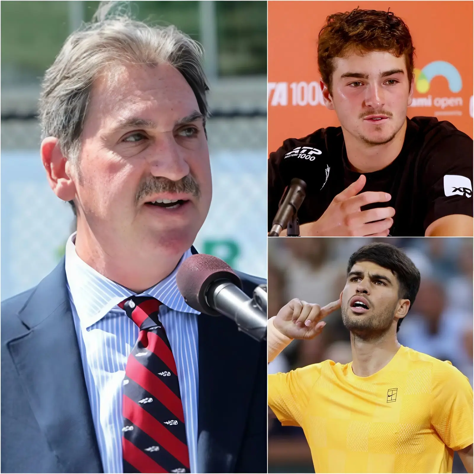 Cover Image for 🔥 Tras perder ante Carlos Alcaraz con un marcador de 6–4, 6–4, Joao Fonseca hizo declaraciones impactantes durante la rueda de prensa posterior al partido y en varias entrevistas posteriores.