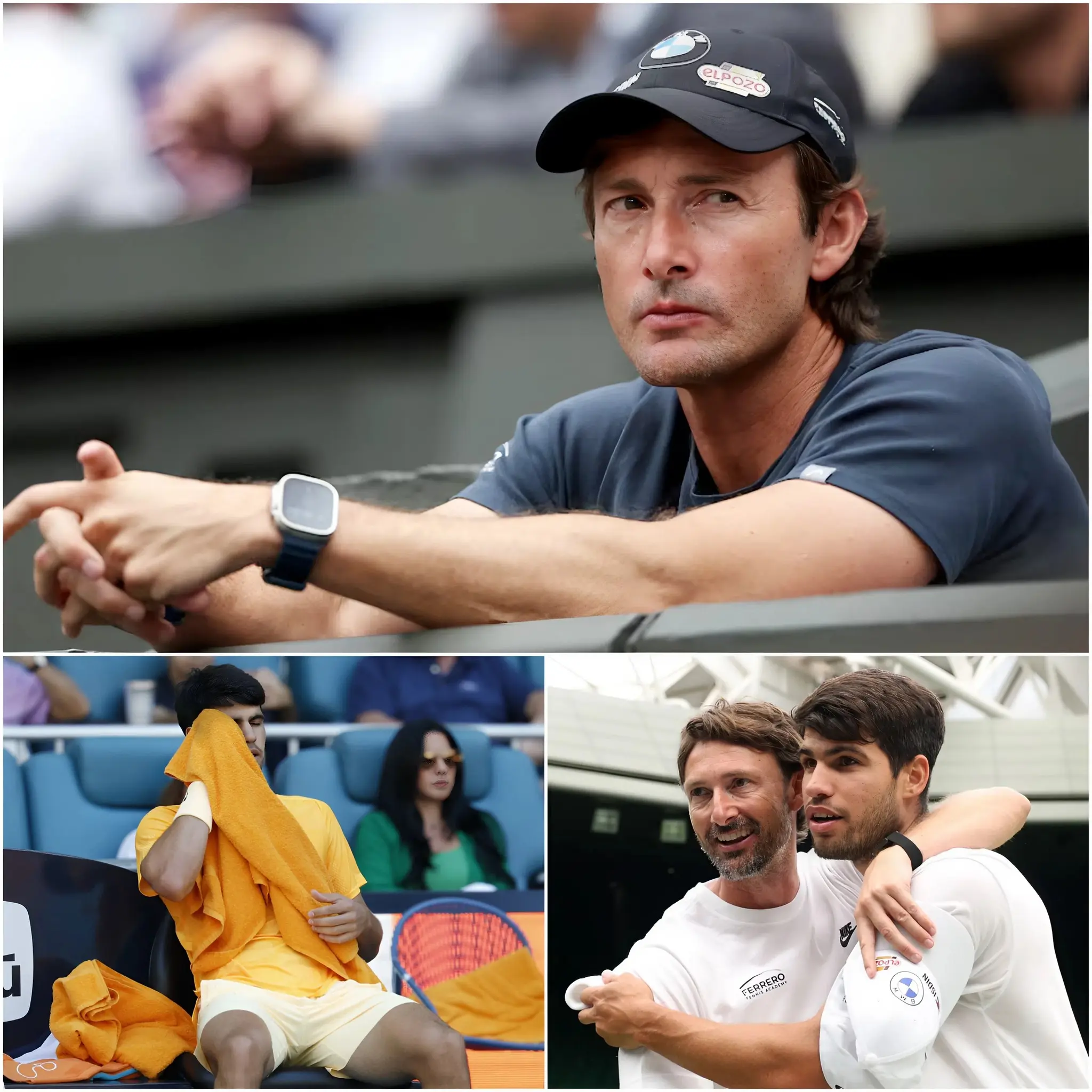 Cover Image for 😭🎾 « Quelque chose en lui s’est brisé… complètement. » — a admis l’entraîneur Juan Carlos Ferrero après la défaite choc de Carlos Alcaraz au Miami Open 2026. Le regard inquiet, Ferrero a déclaré : « Les gens ne comprennent pas ce qui se passe… la pression, la fatigue et la déception après un match où il a tout donné. »