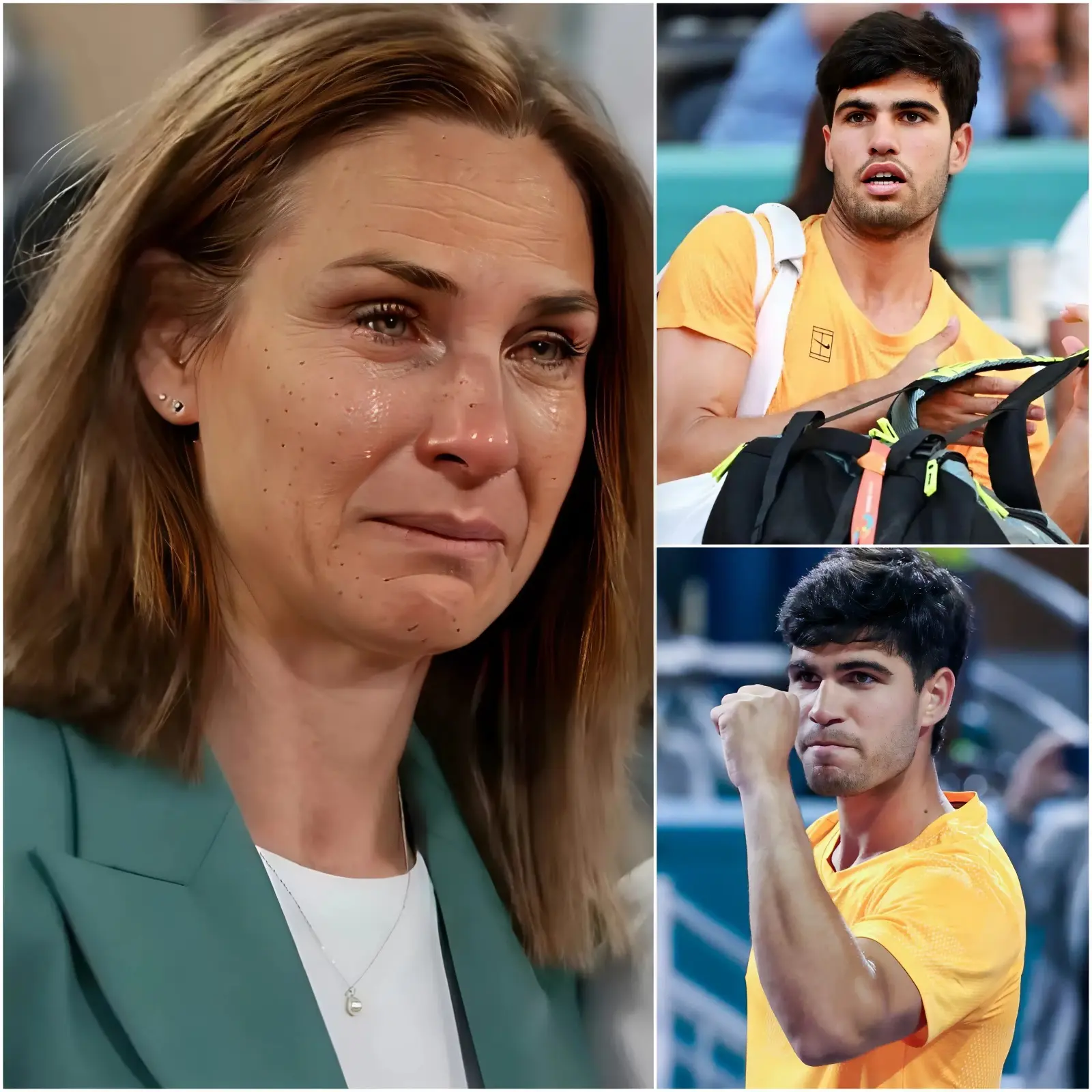 Cover Image for «Vuelve a casa, hijo. Lo has hecho muy bien.» Tras su sorprendente derrota en el Miami Open, Carlos Alcaraz no solo enfrentó la derrota, sino también el peso de las expectativas. Pero en ese momento, fue su madre, Virginia Garfia Escandón, quien le dio algo mucho más poderoso que un consejo.