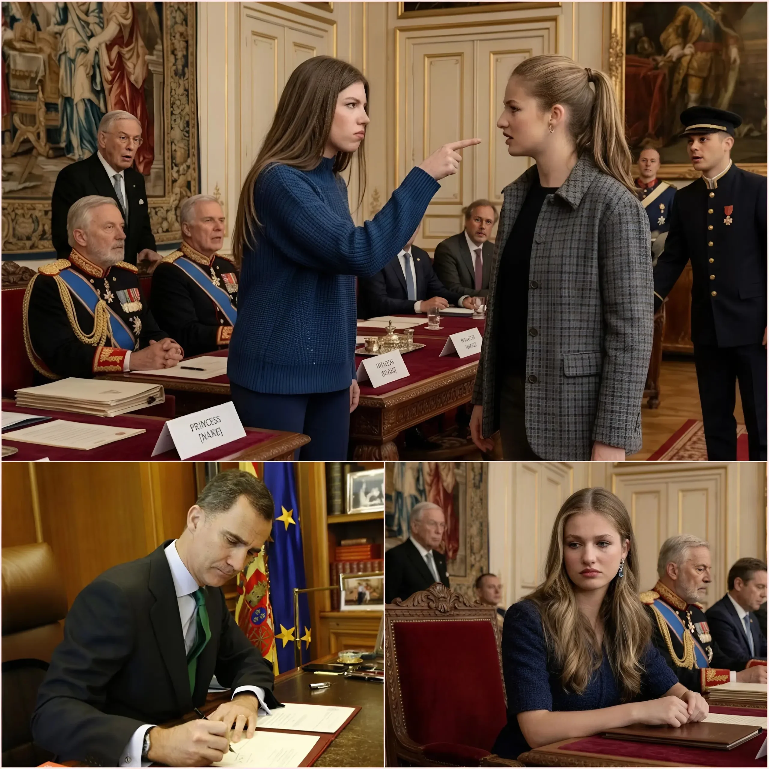 Cover Image for ÚLTIMA HORA: «¡FALSA!» – Sofía estalla contra la princesa Leonor en plena ceremonia y desata un escándalo real sin precedentes. Siete palabras bastan para revelar una herencia secreta, provocar tensión extrema en palacio y dejar al descubierto celos, ambición y una verdad impactante oculta durante años