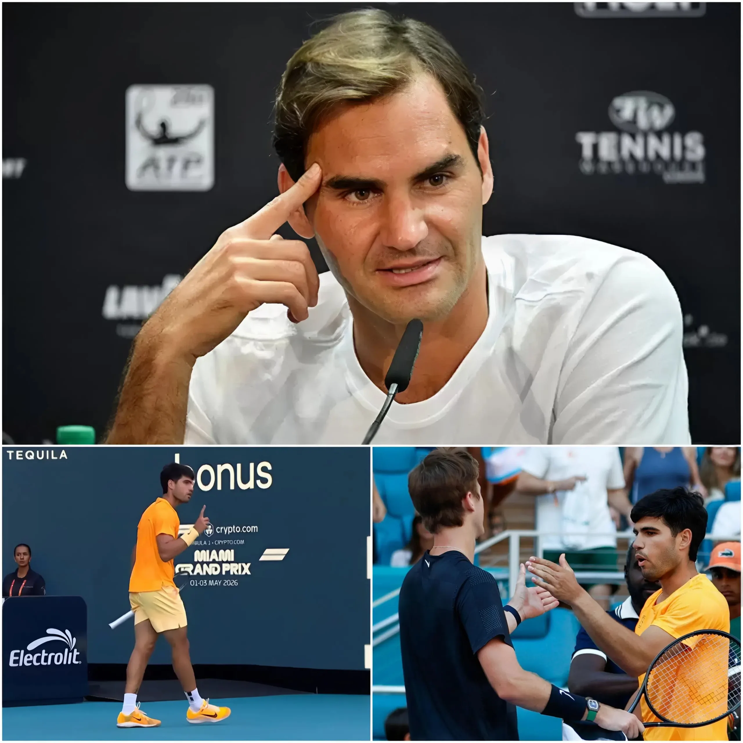 Cover Image for 😡 « Ça suffit ! Tout est allé beaucoup trop loin avec lui !… » — après la défaite choquante de Carlos Alcaraz au Miami Open, une vague de critiques s’est rapidement propagée sur les réseaux sociaux. Mais Roger Federer n’est pas resté silencieux.